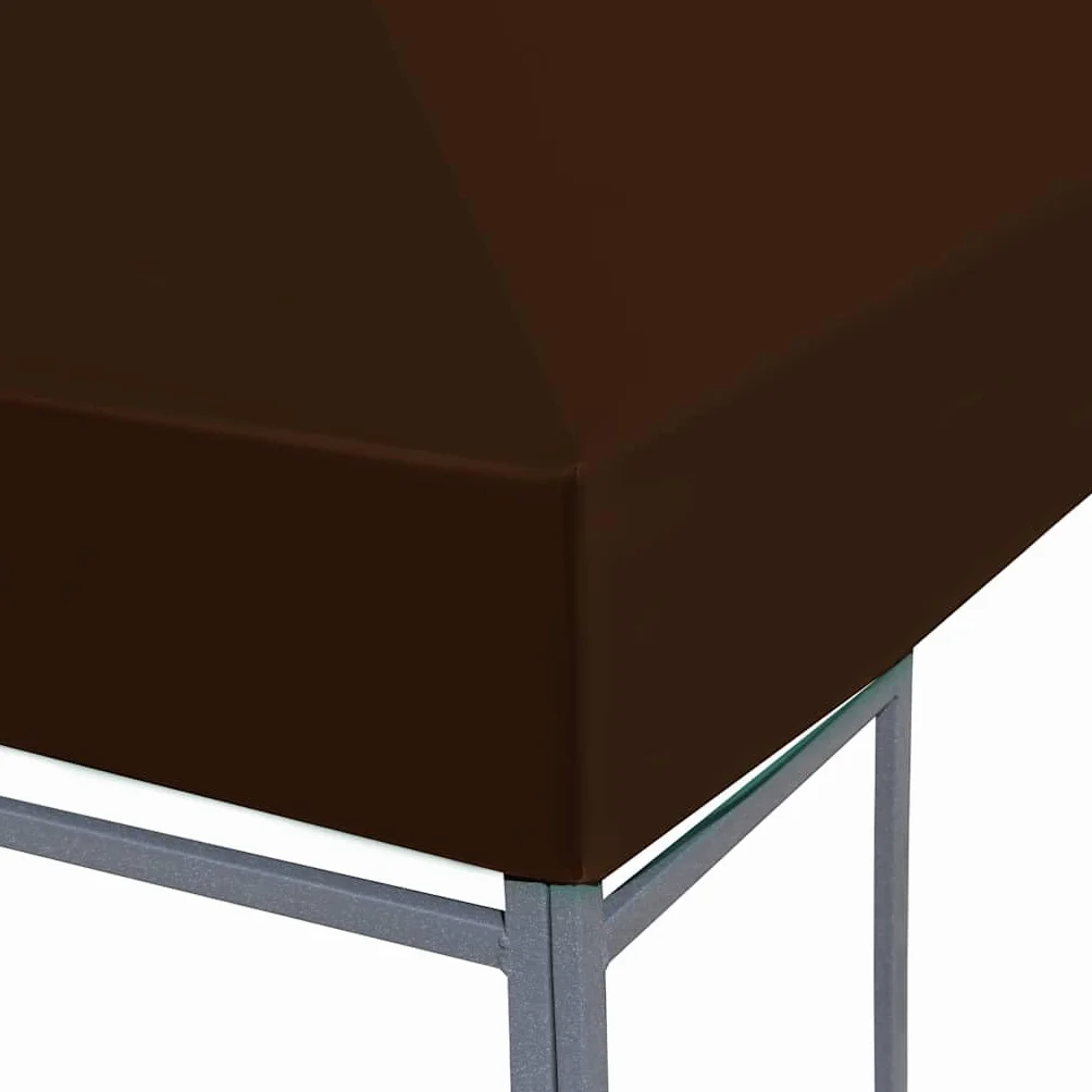 vidaXL Zadaszenie do altany 310 g/m² 3 x 4 m brązowe