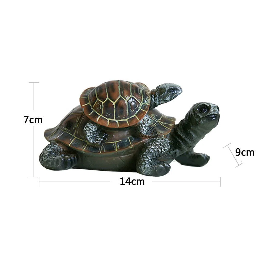 Posągi ogrodowe na zewnątrz, posąg żółwia mały do figurek ogrodowych, rzeźby zwierząt Home Decor, ozdoby na zewnątrz do bajkowych dekoracji ogrodowych, A