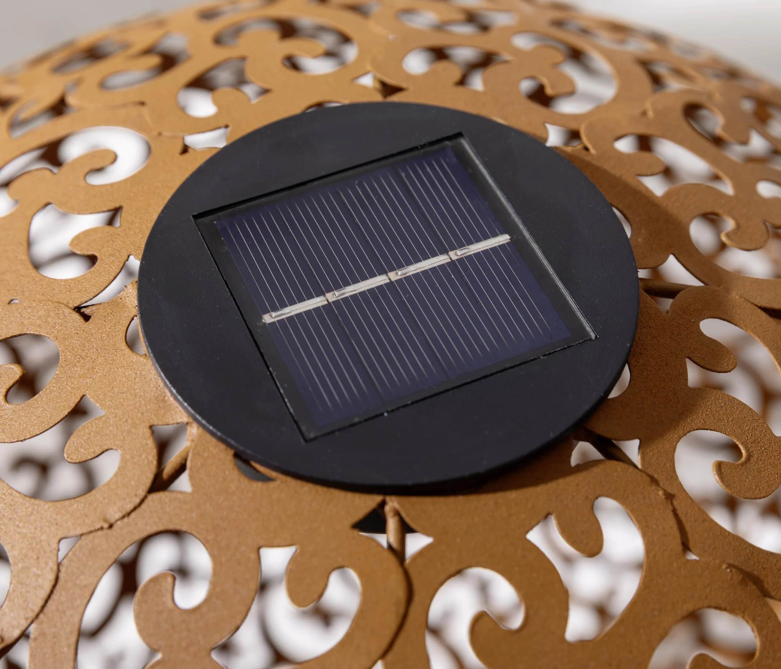 Dehner Kula solarna Lagos 40 cm metal rdza szlachetna