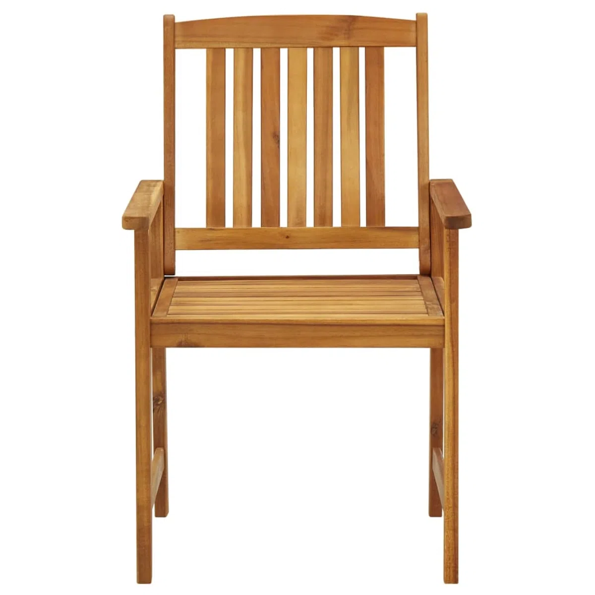 Homgoday Krzesła ogrodowe z poduszkami 4 sztuki z litego drewna akacjowego nowoczesny design lekkie krzesła do użytku na zewnątrz, do ogrodu lub na taras, fotel z podłokietnikami i oparciem beżowy