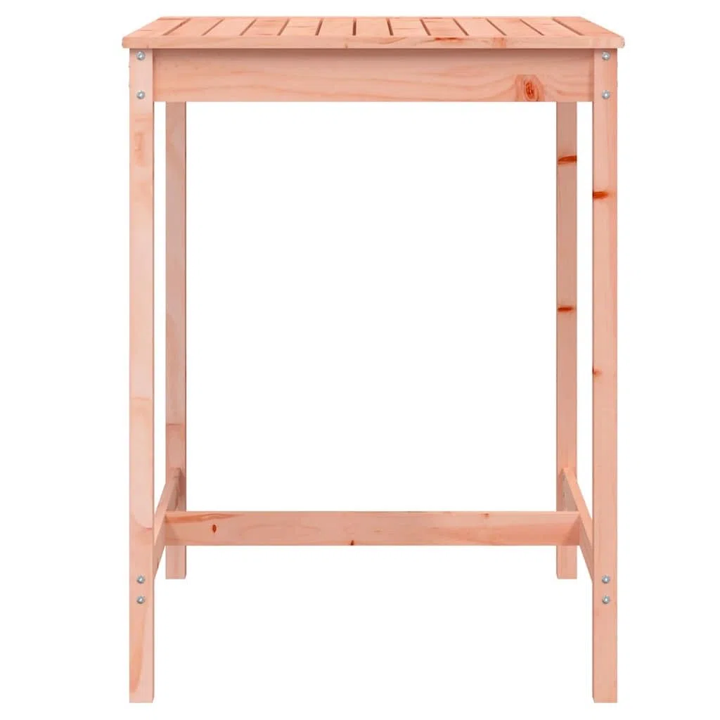 Stół ogrodowy z litego drewna daglezji 82,5 x 82,5 x 110 cm, stabilna rama drewniana, wytrzymały blat stołu na napoje i przekąski, klasyczny stół outdoorowy na taras i do ogrodu