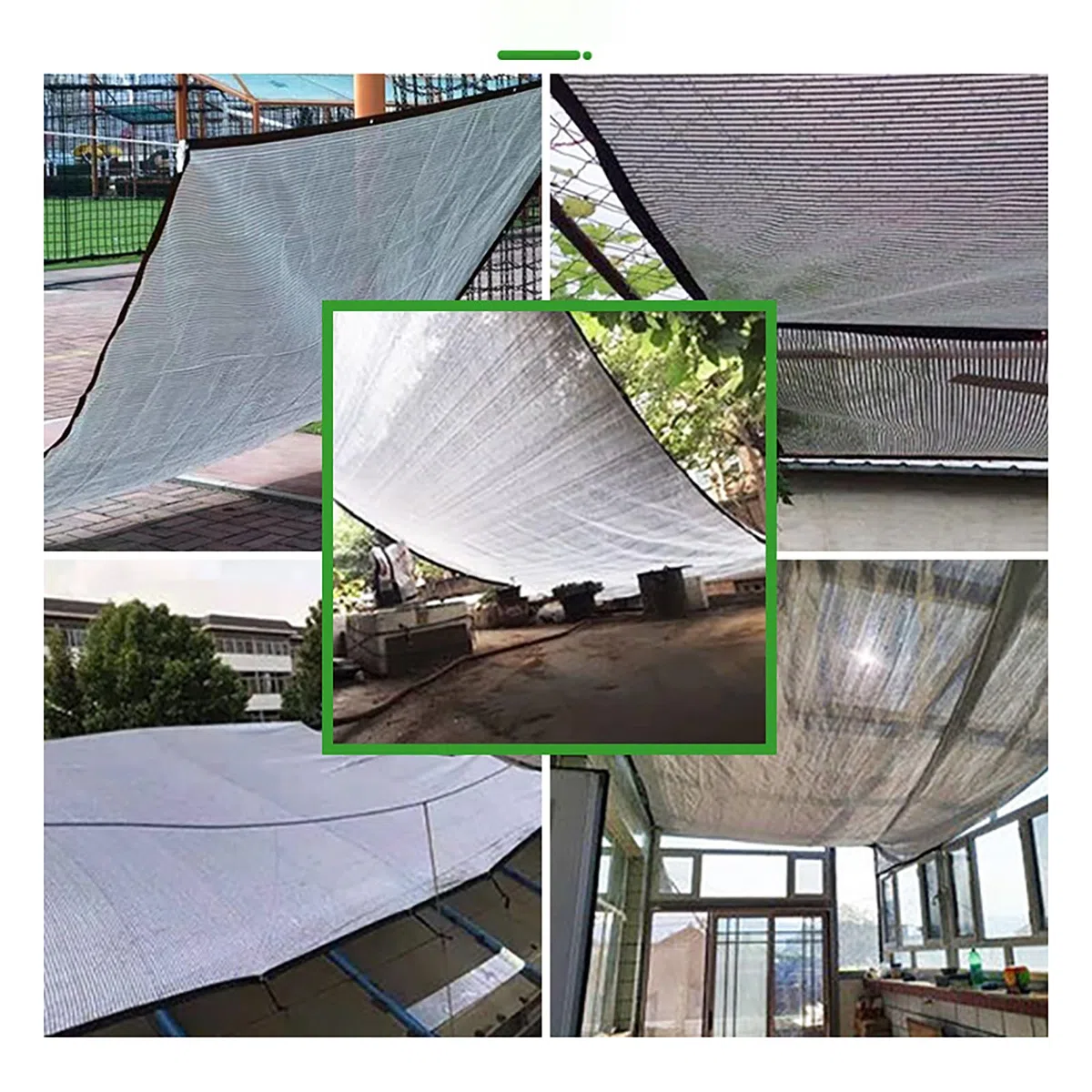 Wytrzymała odblaskowa tkanina przeciwsłoneczna, blokująca promieniowanie UV, aluminiowa tkanina do szklarni, patio i trawnika, trwała, z przelotkami, ochrona przed ciepłem i pielęgnacji roślin