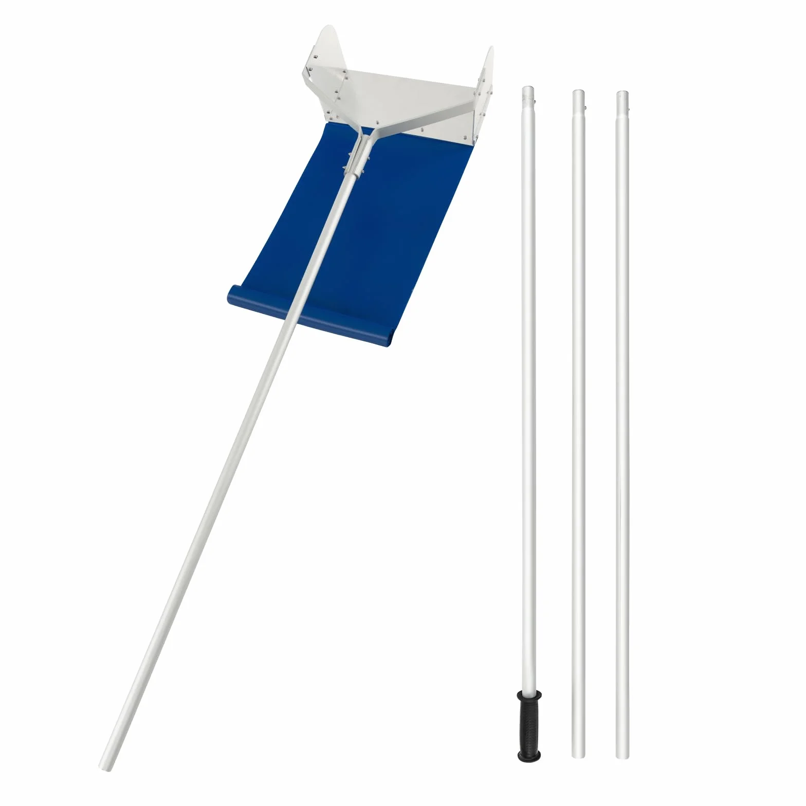 COSTWAY Odśnieżarka do dachu, z uchwytem teleskopowym i antypoślizgowym uchwytem, odśnieżarka dachowa, szufla do śniegu, z aluminium, zakres regulacji 187-624 cm, ZB33526DE
