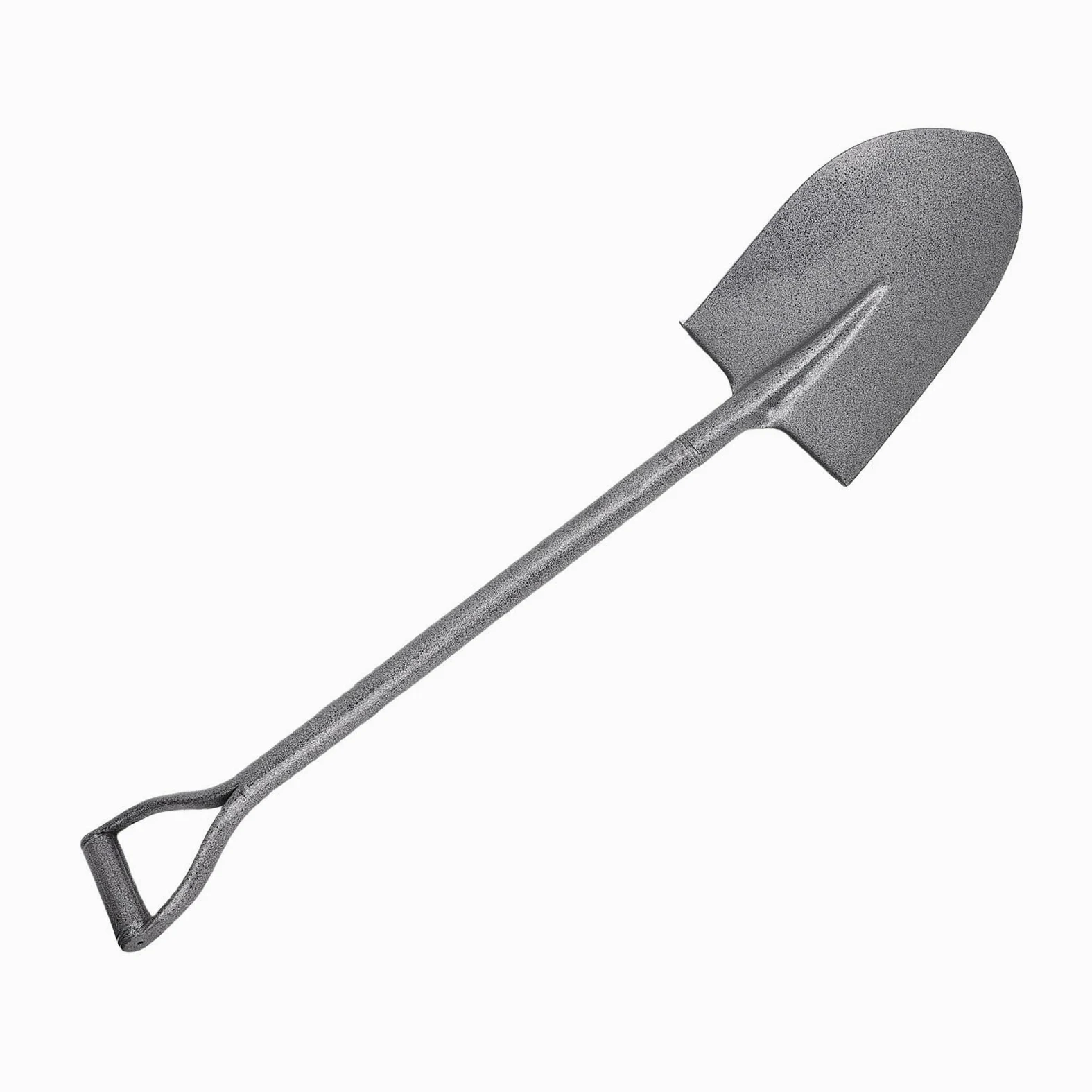Marhynchus Mała łopata Łopata ze Stali Mn Wykonana w Całości z Metalu z Ergonomicznym Uchwytem w Kształcie Litery D, Wzmocniona Konstrukcja, Długość 100 Cm, Ostrze Punktowe do Kopania w Ogrodnictwie