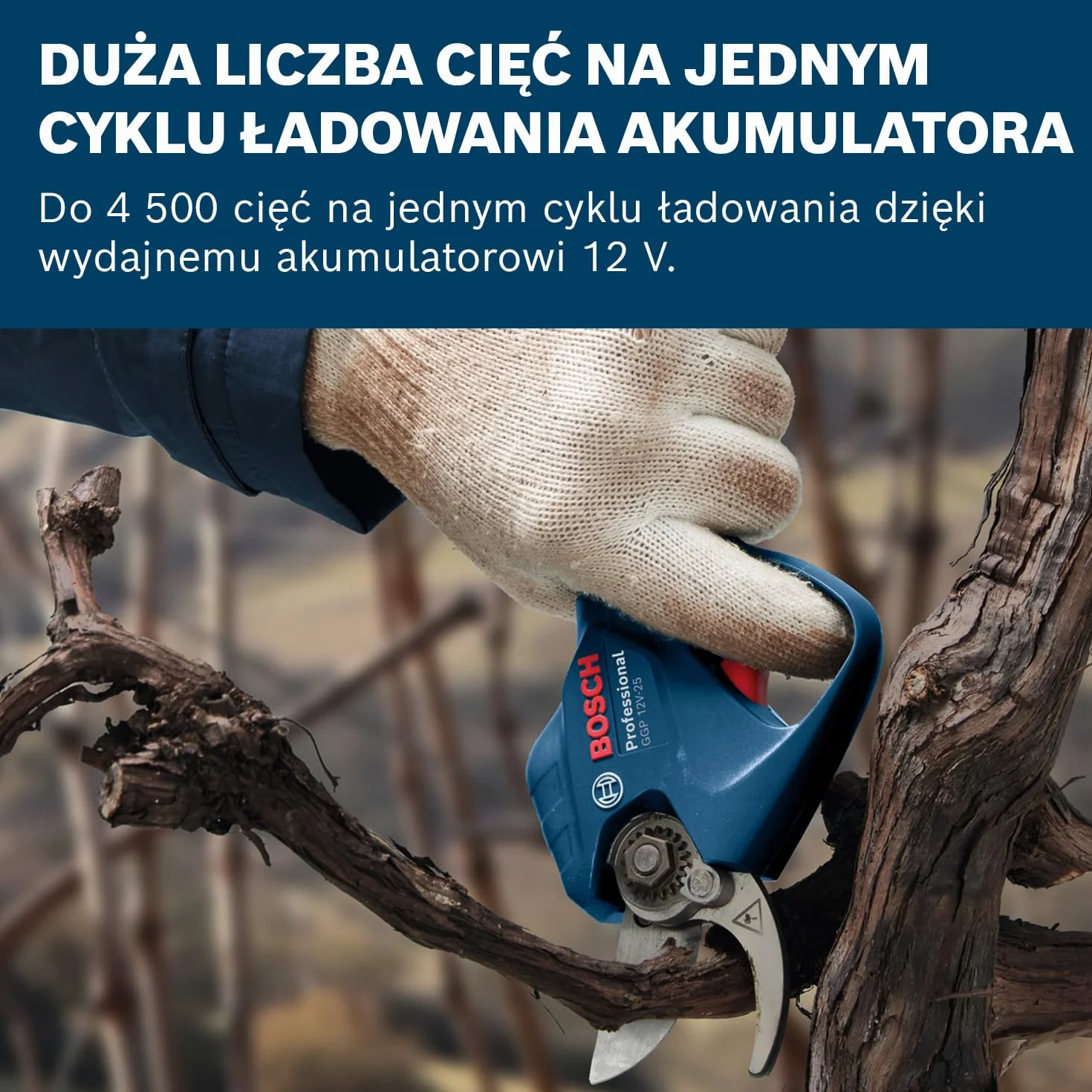 Bosch Professional 12V System Sekator GGP 12V-25, do 4 500 Cięć na Jednym Cyklu Ładowania Akumulatora, Silnik Bezszczotkowy, Średnica Cięcia 25 mm, 2 Akumulatory 3,0 ah