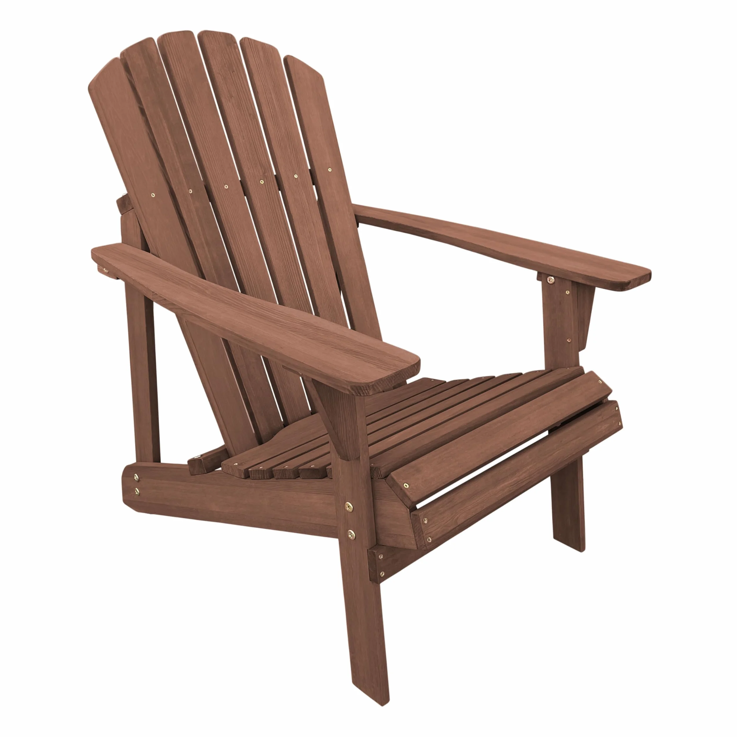 AXI Carmen Adirondack Krzeslo, krzeslo ogrodowe z drewna, kolor kawowy | drewniane krzesla ogrodowe dla 1 osoby/lezak/fotel wypoczynkowy z podlokietnikiem | 90,5 x 78,4 x 93 cm