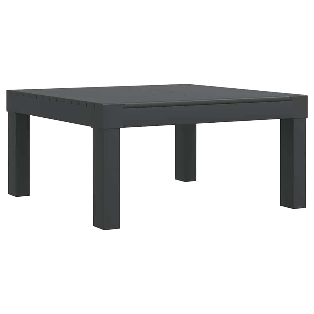 Leżak do opalania z poduszkami, antracyt PP, zestaw mebli ogrodowych z 2 krzesłami, stołem i poduszkami, regulowane oparcie w 5 pozycjach, wygodny mebel wypoczynkowy do ogrodu i na balkon