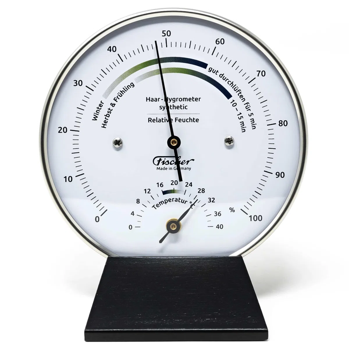 Fischer Hygrometer Life Klimatyczny drewniany podstawa [artykuł ogrodowy]