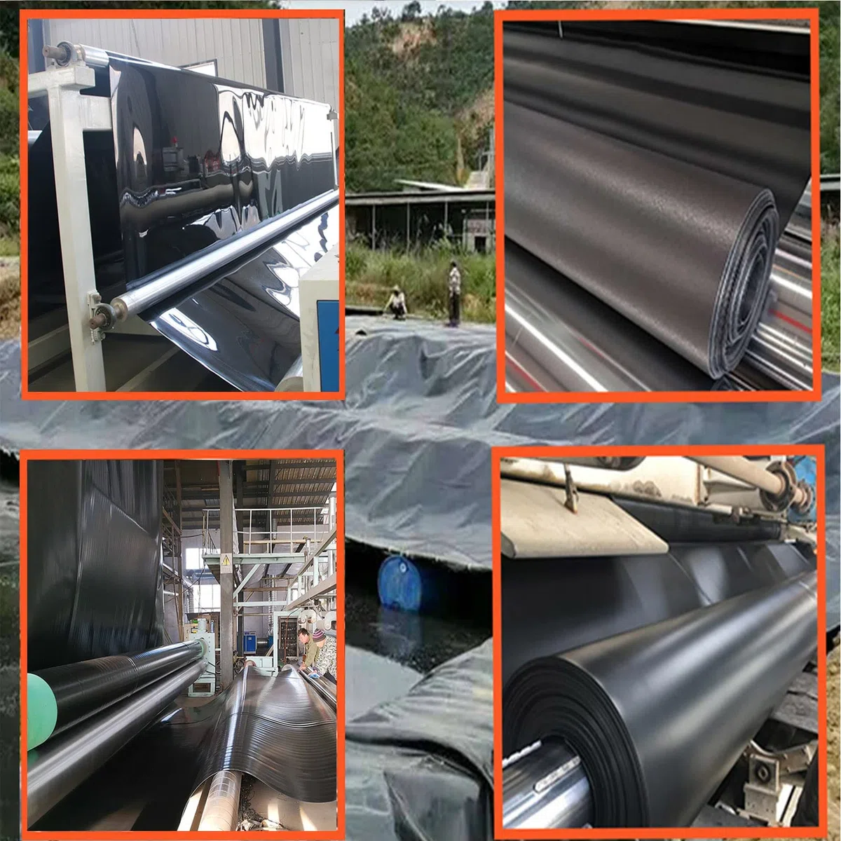Duży rozmiar czarny 10 x 20 m wodoodporna i HDPE wkładka do stawu rybnego, elastyczna i składana osłona stawu, 4 x 5 m wkładka do stawu EPDM, do ochrony i konserwacji stawu