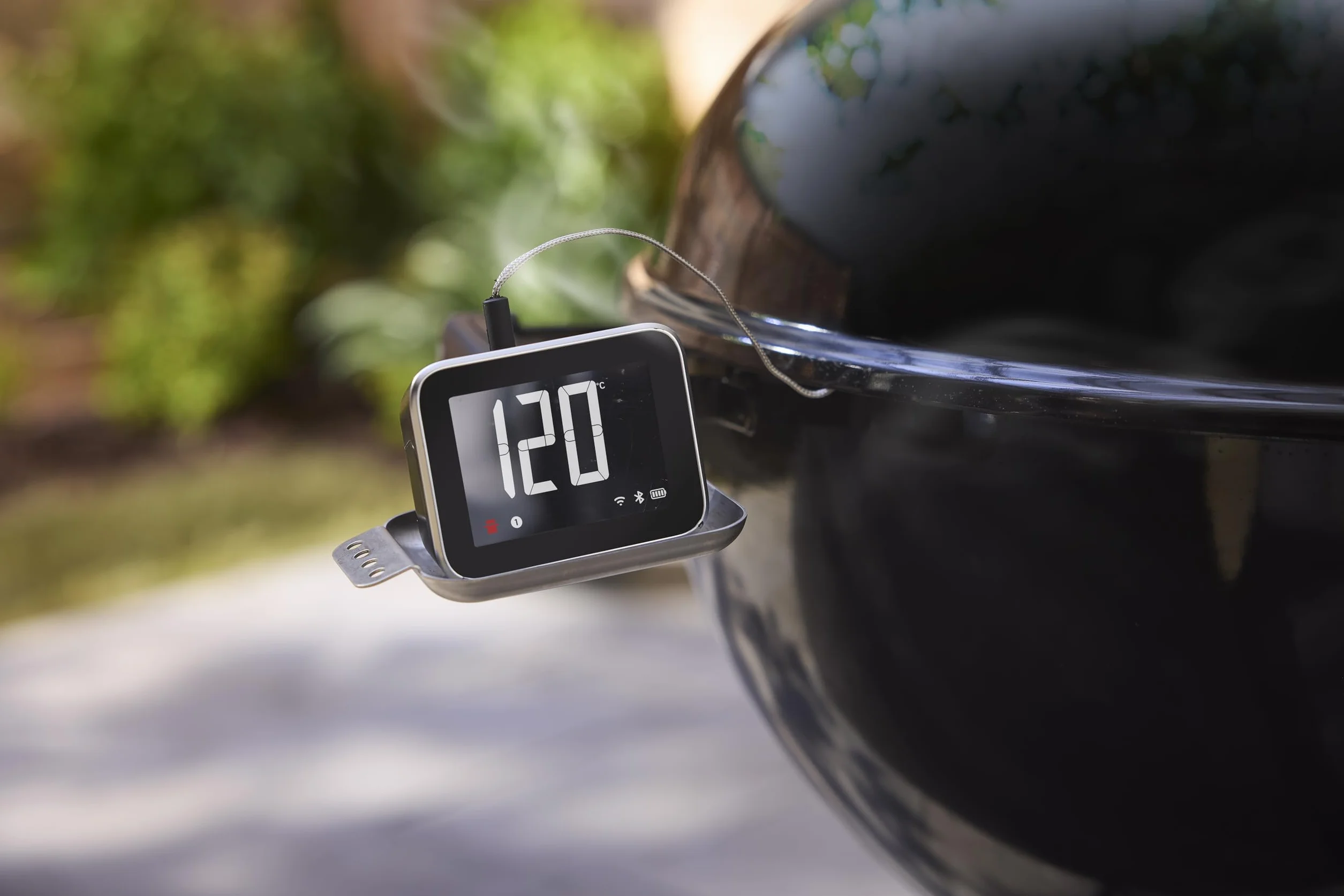 Weber Smart Hub Display Booster Termometr z 2 Sondami, Wi-Fi, Aplikacja, Czarny