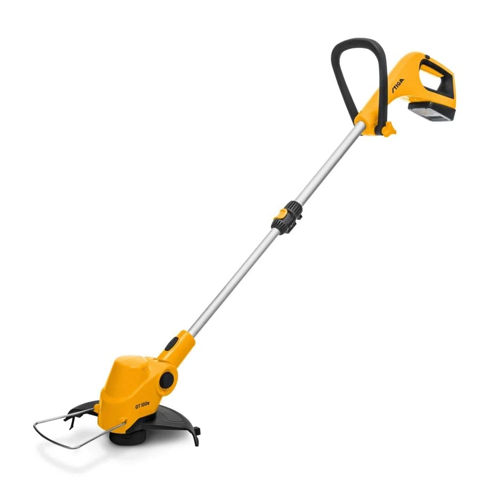 STIGA Podkaszarka GT 100e zestaw akumulatorowy, do pielęgnacji ogrodu, szerokość cięcia 25 cm, 20 V (2 Ah) akumulator ePower, 150 W, z akumulatorem i ładowarką, Żółta