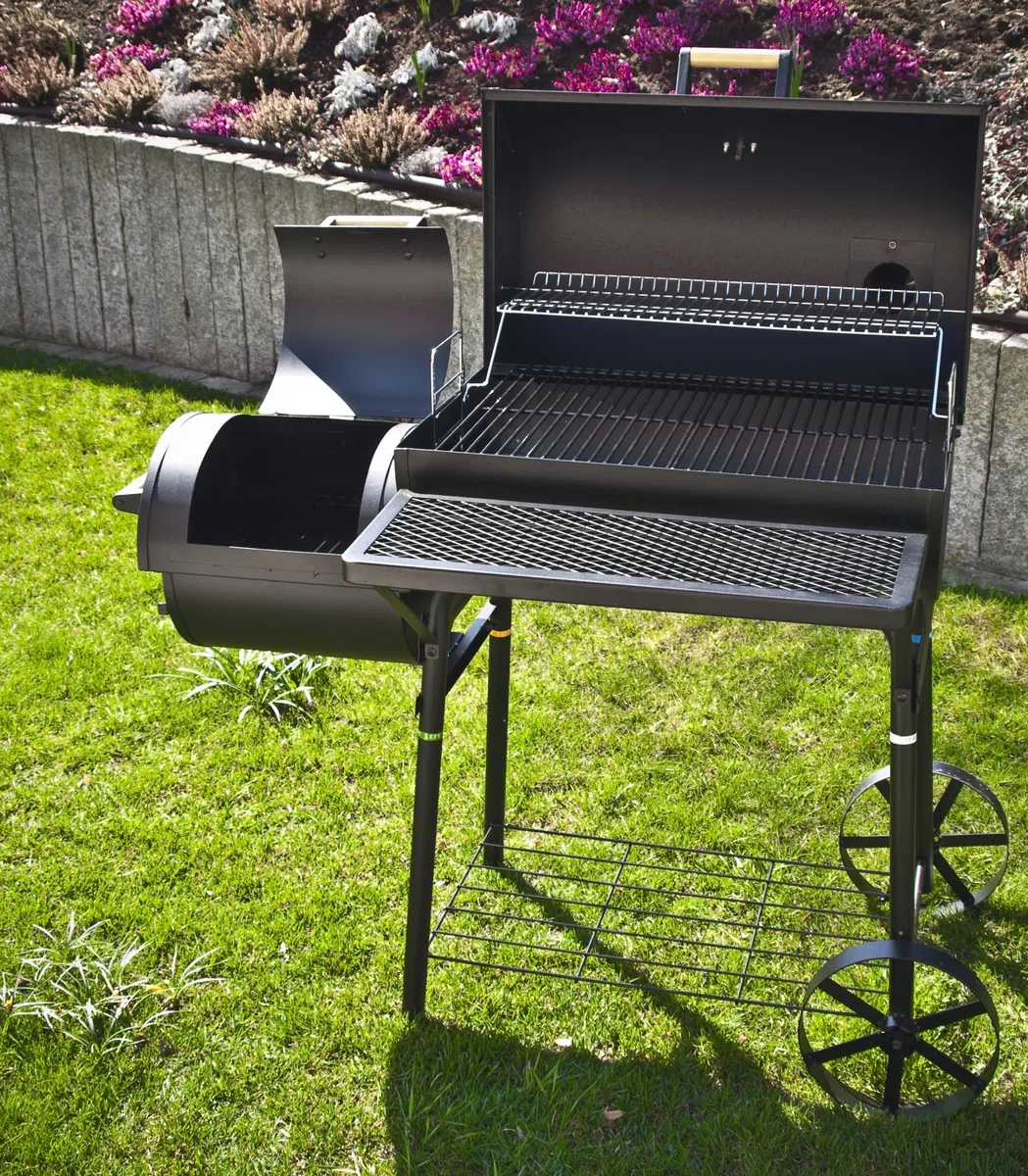 El Fuego Dakota czarny grill węglowy/wędzarnia, 122 x 133 x 66 cm