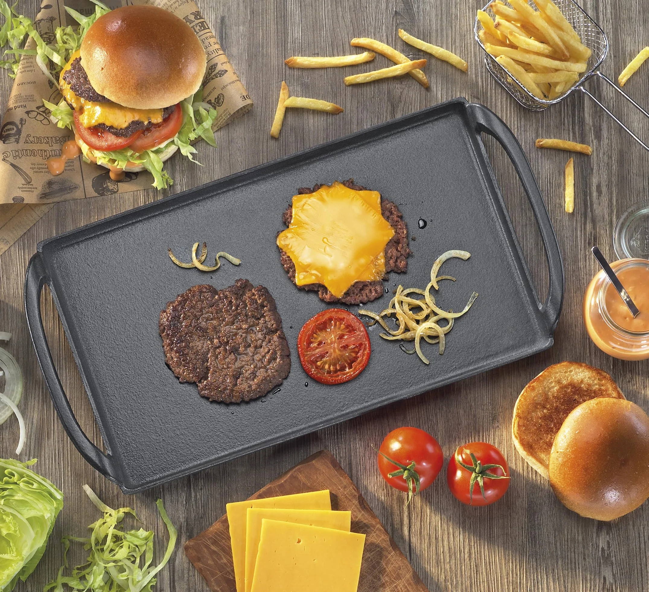 KÜCHENPROFI PROVENCE płyta grillowa Plancha 38 cm żeliwo emaliowana do indukcji