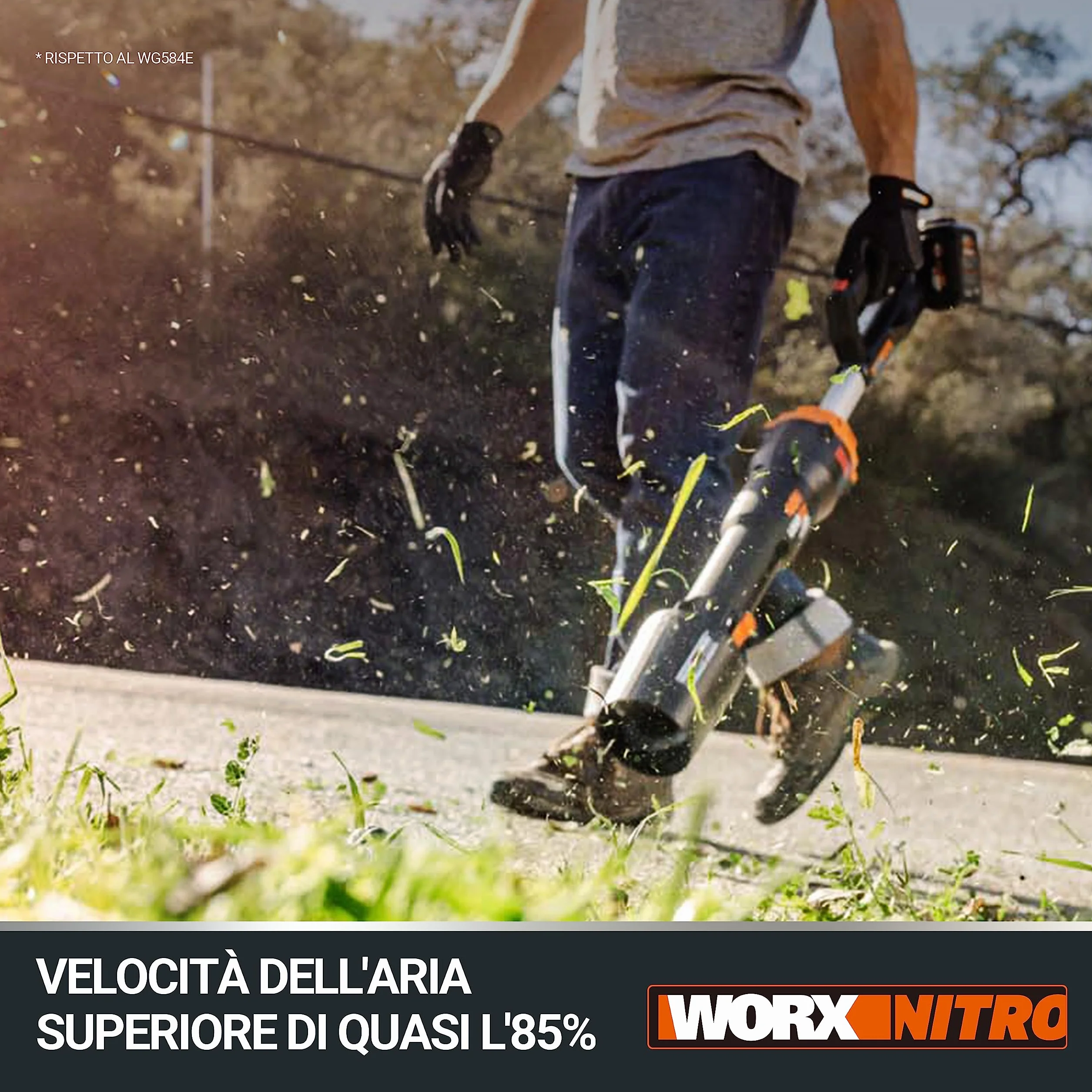 WORX Akumulatorowa dmuchawa do liści 40 V Leafjet WG585E.9