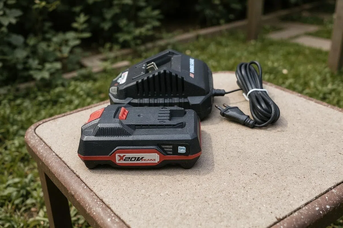 PARKSIDE Akumulatorowa podkaszarka do trawy PRTA 20-Li, z akumulatorem 2 Ah i ładowarką, X 20 V Team + gratis lampa warsztatowa