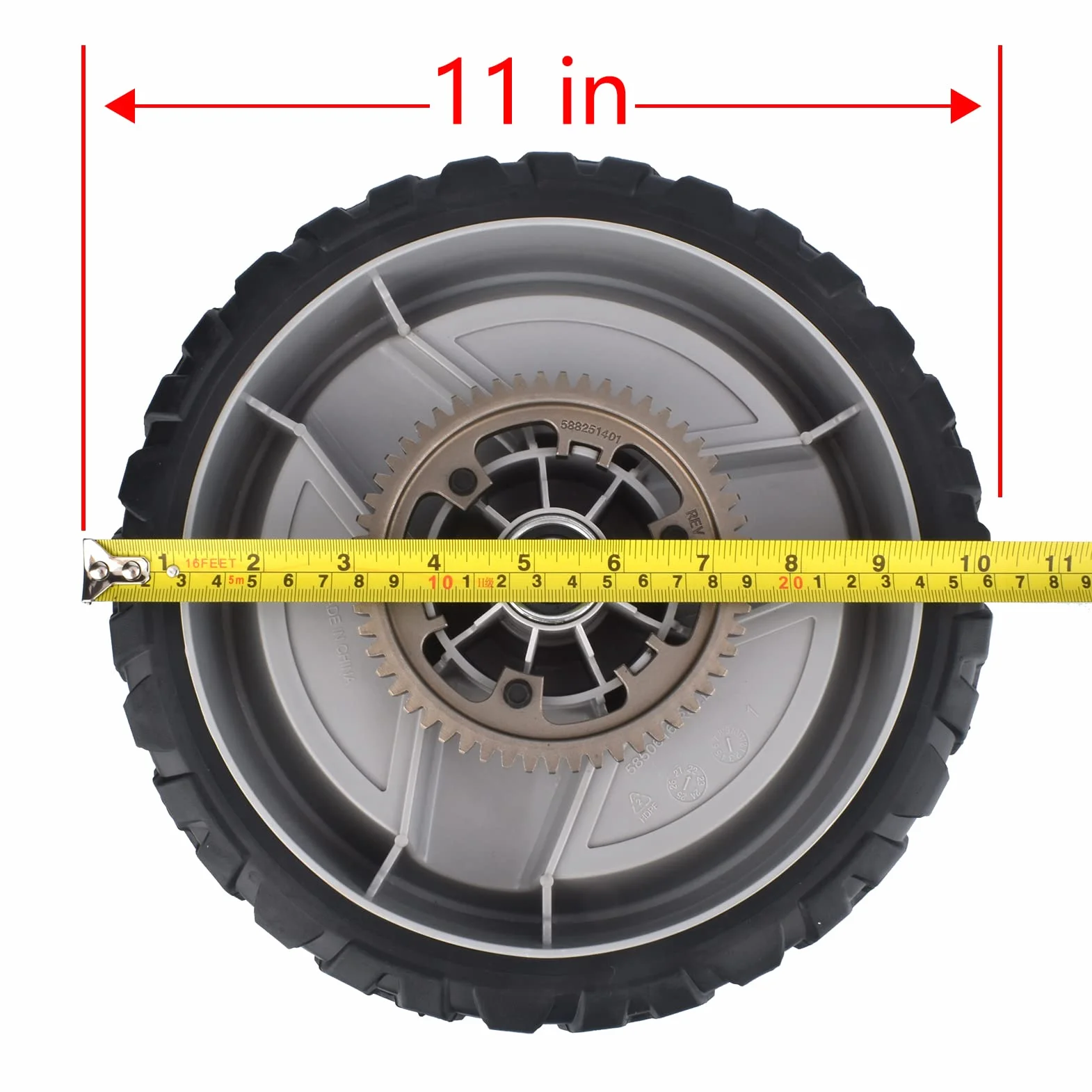Tylne koło do Husqvarna 501067001, 11”, pasuje do kosiarki HU725AWDH HU725AWDHQ HU800AWDH, 2 szt.