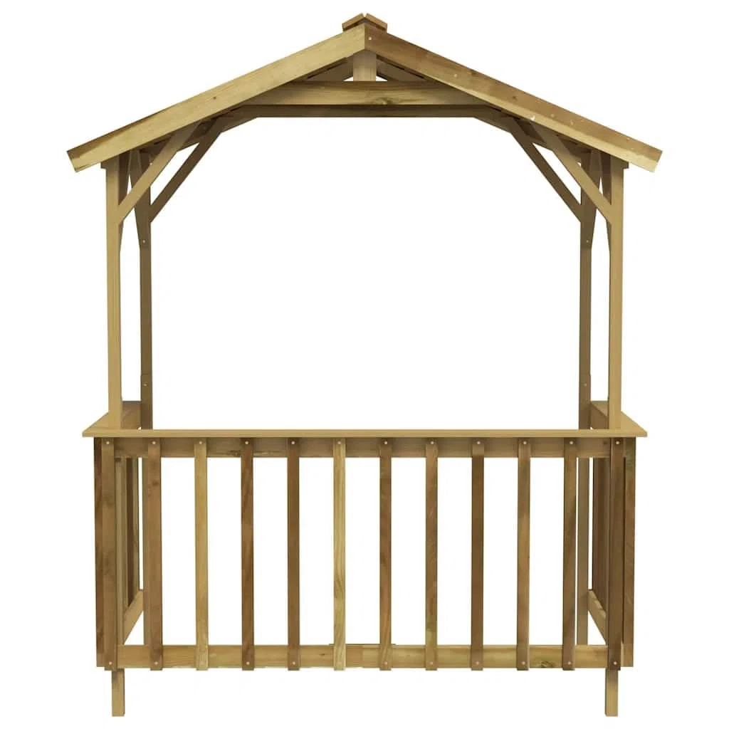 Pawilon grillowy, drewno sosnowe, impregnowane, 163,5 x 93 x 210 cm, odporny na warunki atmosferyczne, wodoszczelny, szopa ogrodowa, szopa na narzędzia, miejsce do przechowywania na balkon