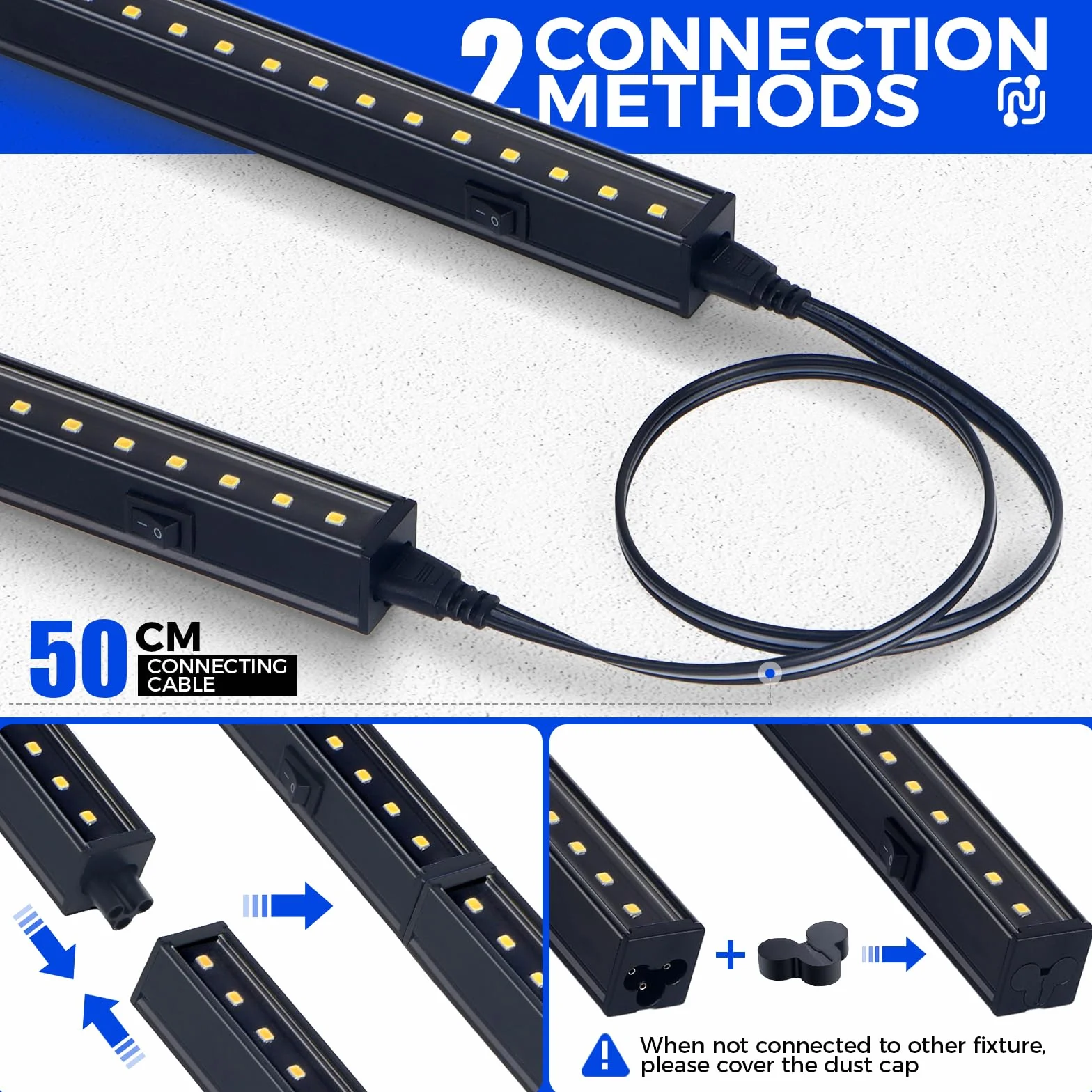 Barrina T5 LED Lampa do Roślin, 5000K, 29cm, Pełne Spektrum, Zestaw 6 szt