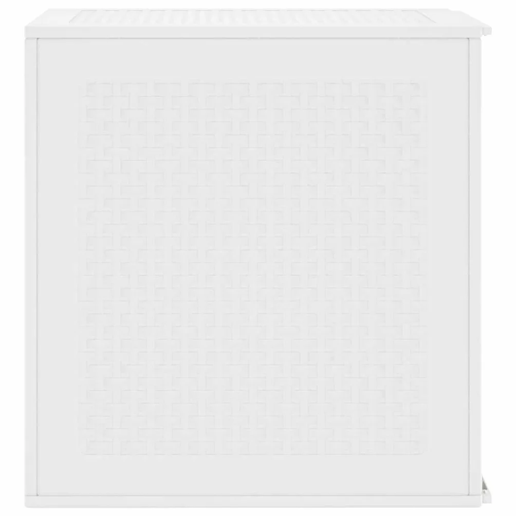 vidaXL Skrzynia do przechowywania Biały 55 x 53 x 57 cm polipropylen | Sporo przestrzeni na Twoje zewnętrzne rzeczy, Materiały odporne na UV i wodoodporne, Nowoczesny, płaski,