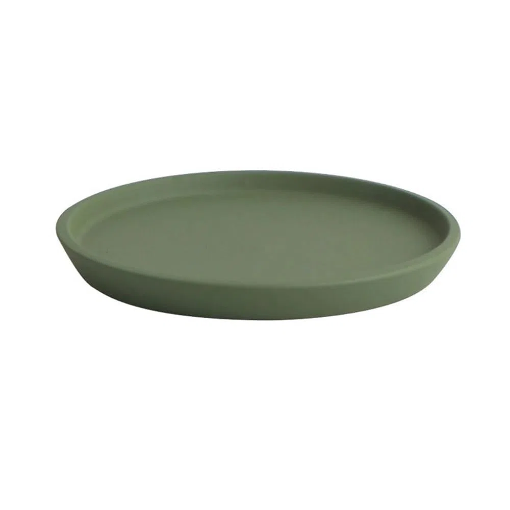 Roślina ogrodowa Palle ziemia do kwiatów, tacka ociekowa 7 cali, dekoracja domu, ceramiczna patelnia drenażowa, rośliny doniczkowe (zielona)
