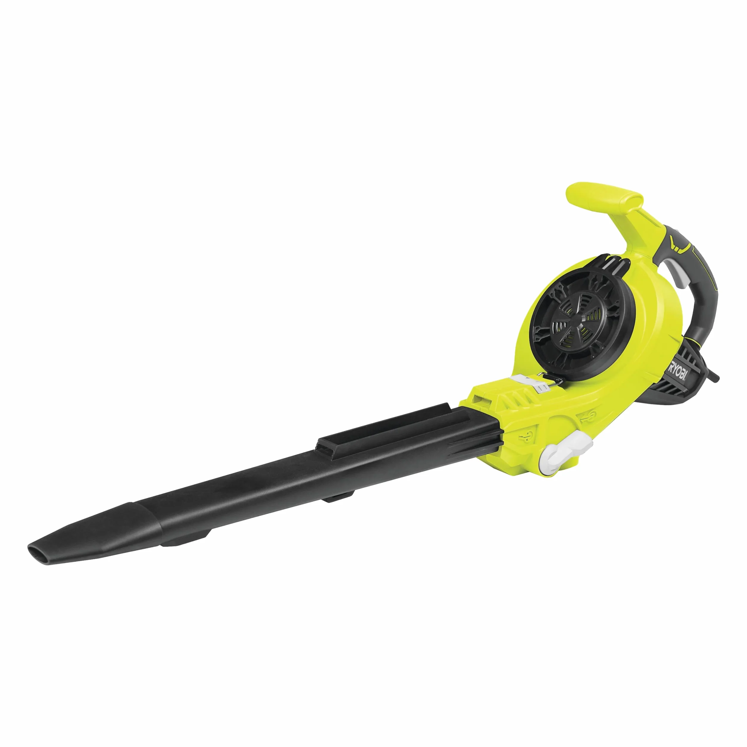 Ryobi RBV3000CESV 5133002190 Elektryczny Odkurzacz do Liści, 3000 W, z Workiem na Trawę 45 L, Prędkość Powietrza 375 km/h, do Mokrych Liści