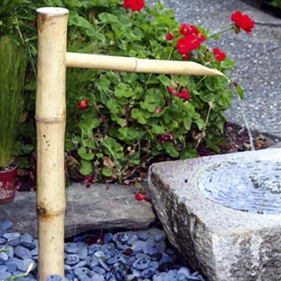Ogrodowa dekoracja Fontanna Bambusa Feng Shui Plenerowa Fontanna Wody Japoński Garden Design Spout, Water Bamboo Feature Waterfall