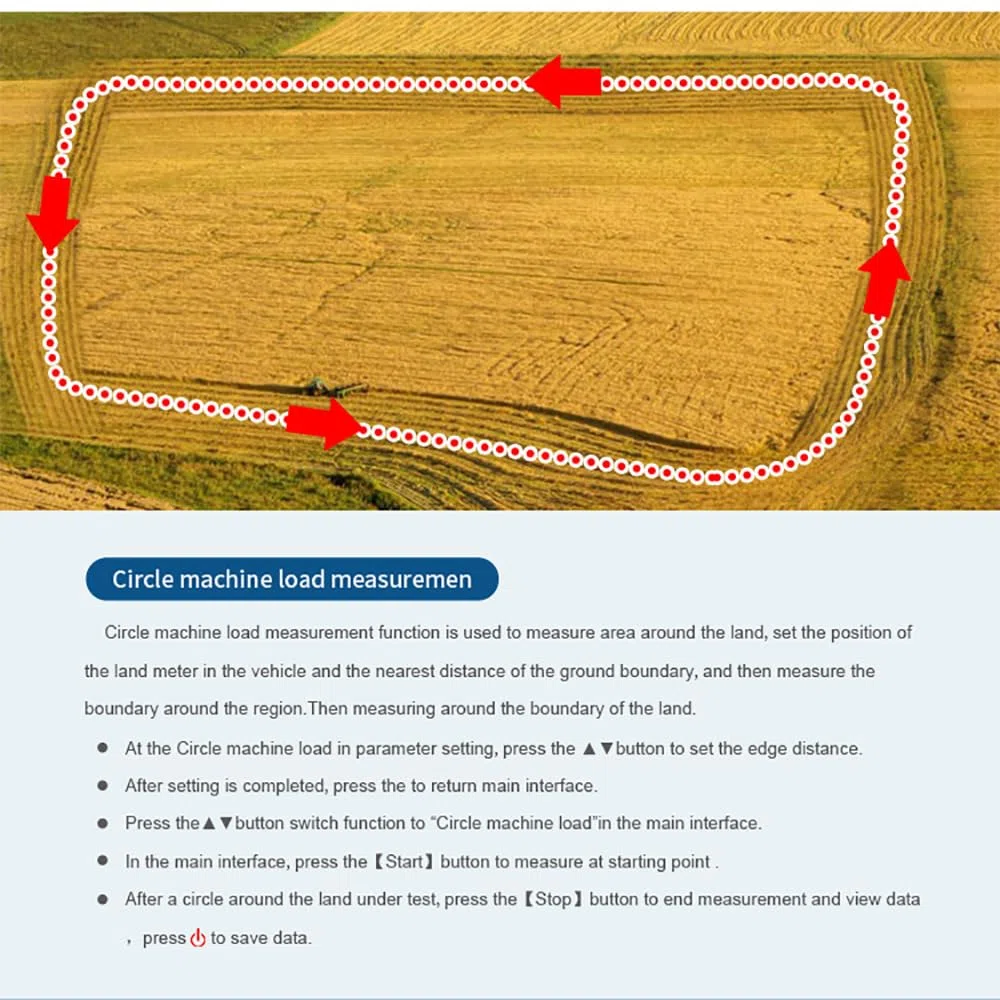 Ręczny sprzęt pomiarowy GPS, przyrząd do pomiaru ziemi, miernik lądowy GPS rolniczy, mini ręczny miernik powierzchni lądowej, jednostki GPS do pomiaru powierzchni