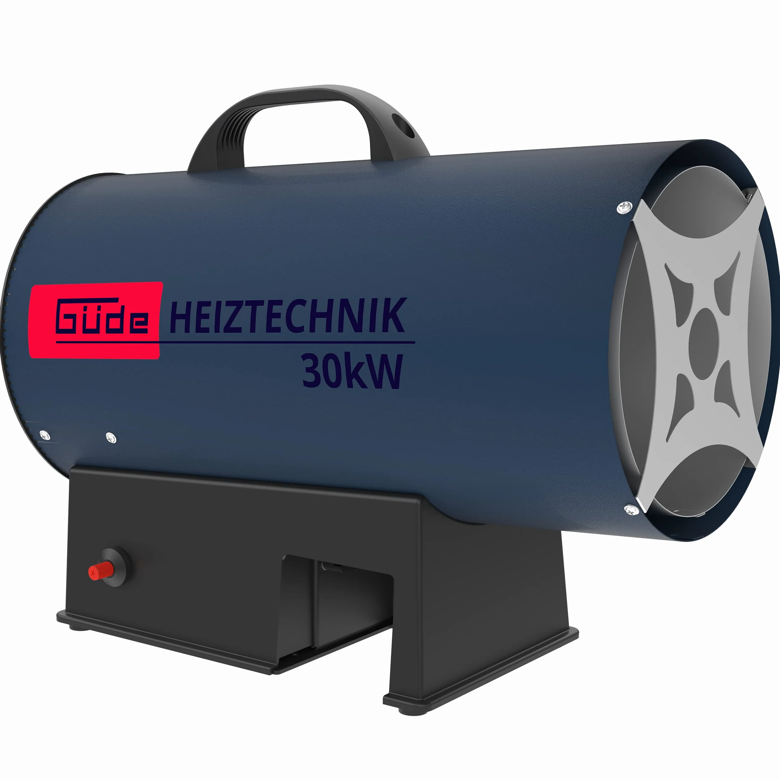 Güde GH 18-0 akumulatorowa dmuchawa grzewcza gazowa, 30 kW (palnik ze stali nierdzewnej, zapłon piezoelektryczny, reduktor ciśnienia, bez akumulatora i ładowarki), niebieska [klasa energetyczna A]