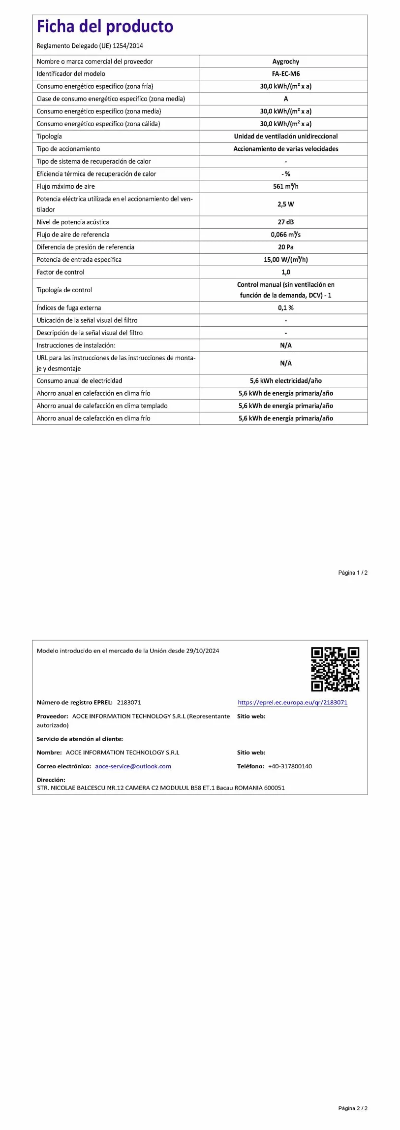 Aygrochy Wentylator z klipsem, oscylanta silnika EC, 10 prędkości, ochrona IP-44, klips wentylatora do Tienda Campaña
