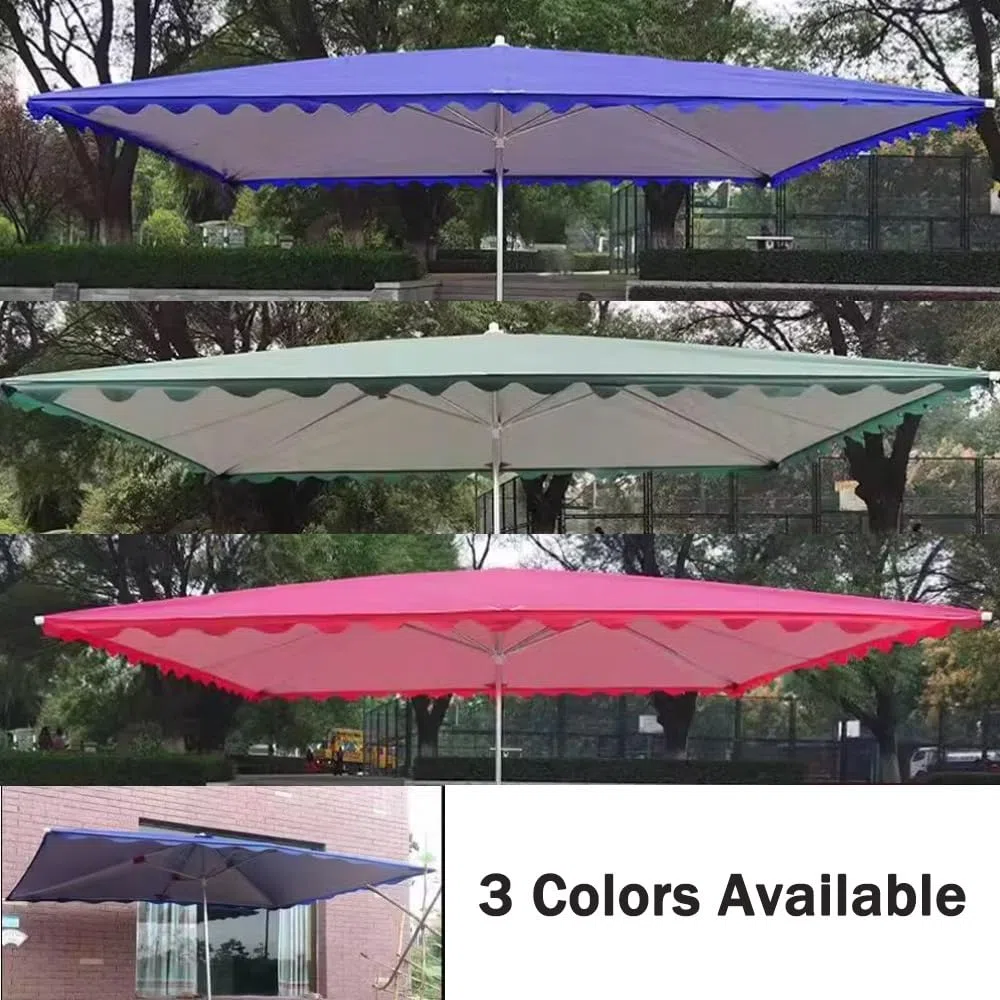 Prostokątny baldachim parasola 3 m x 2 m, zamiennik 6 żeber, pokrowiec na parasol na taras, trwały materiał parasola na balkon, taras i do ogrodu