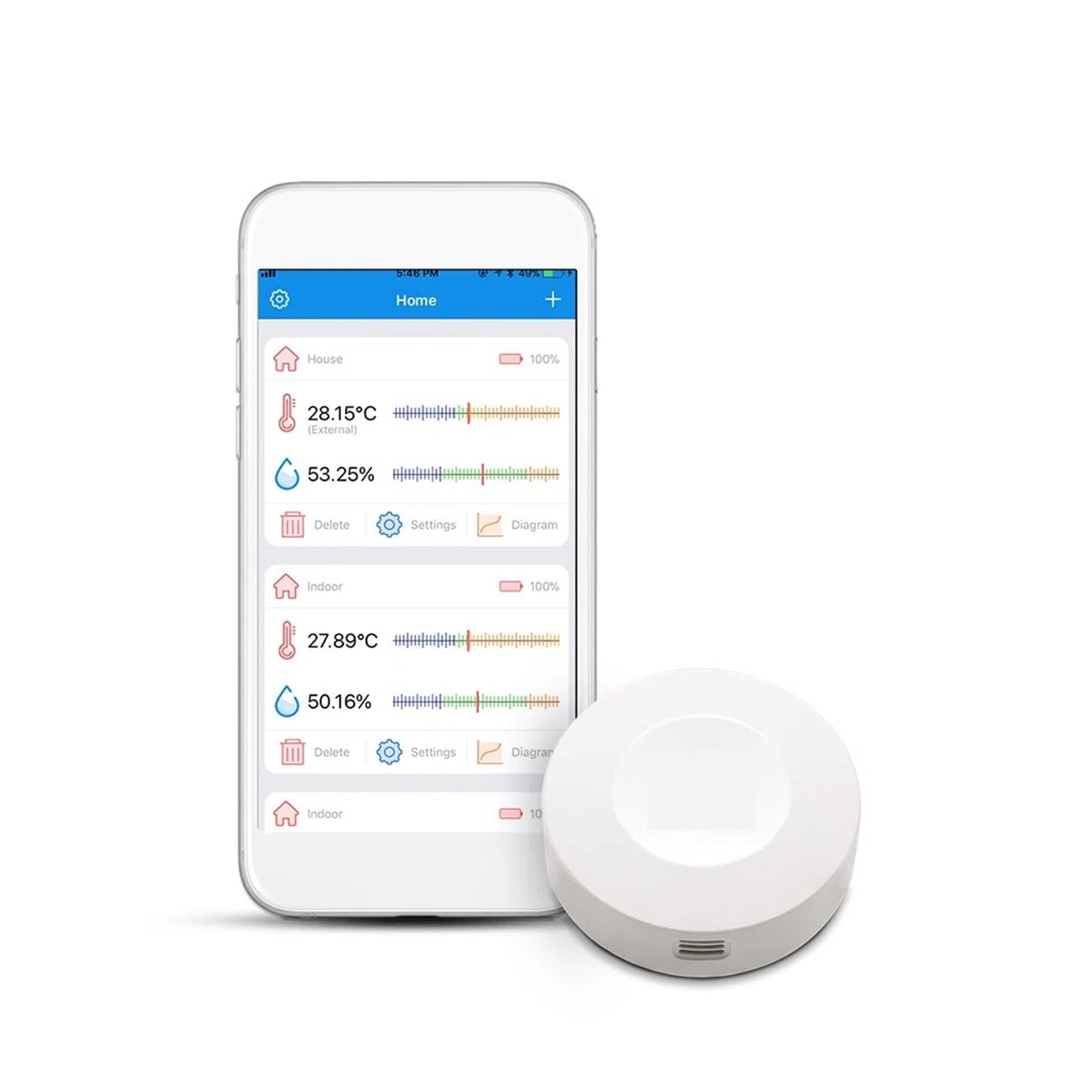 Bezprzewodowy Termometr Bluetooth I Higrometr Amp Inteligentny Czujnik Zewnętrzna Sonda Monitor Lodówka Zamrażarka Dokładny Szybki Monitorowanie Czasie Rzeczywistym