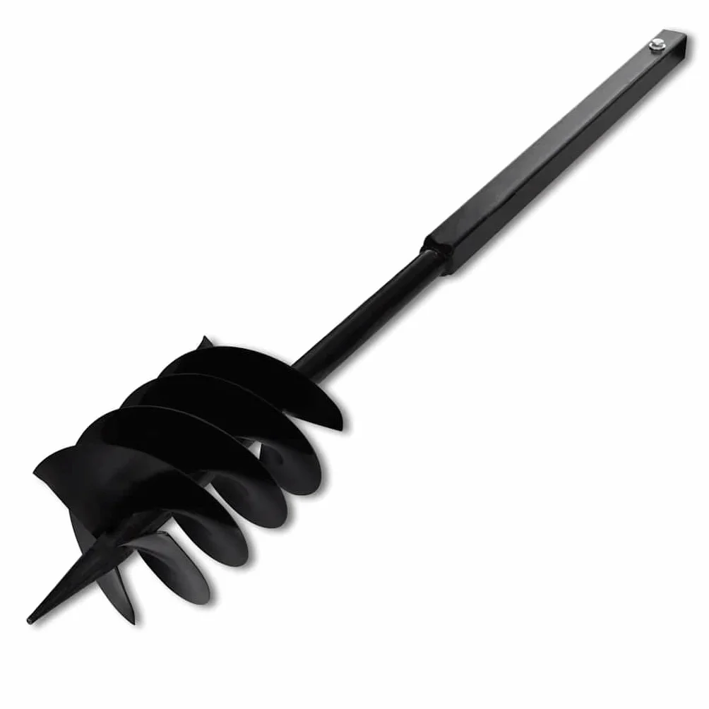 vidaXL Świder glebowy z uchwytem i rurą przedłużającą 9 m 180 mm, stal