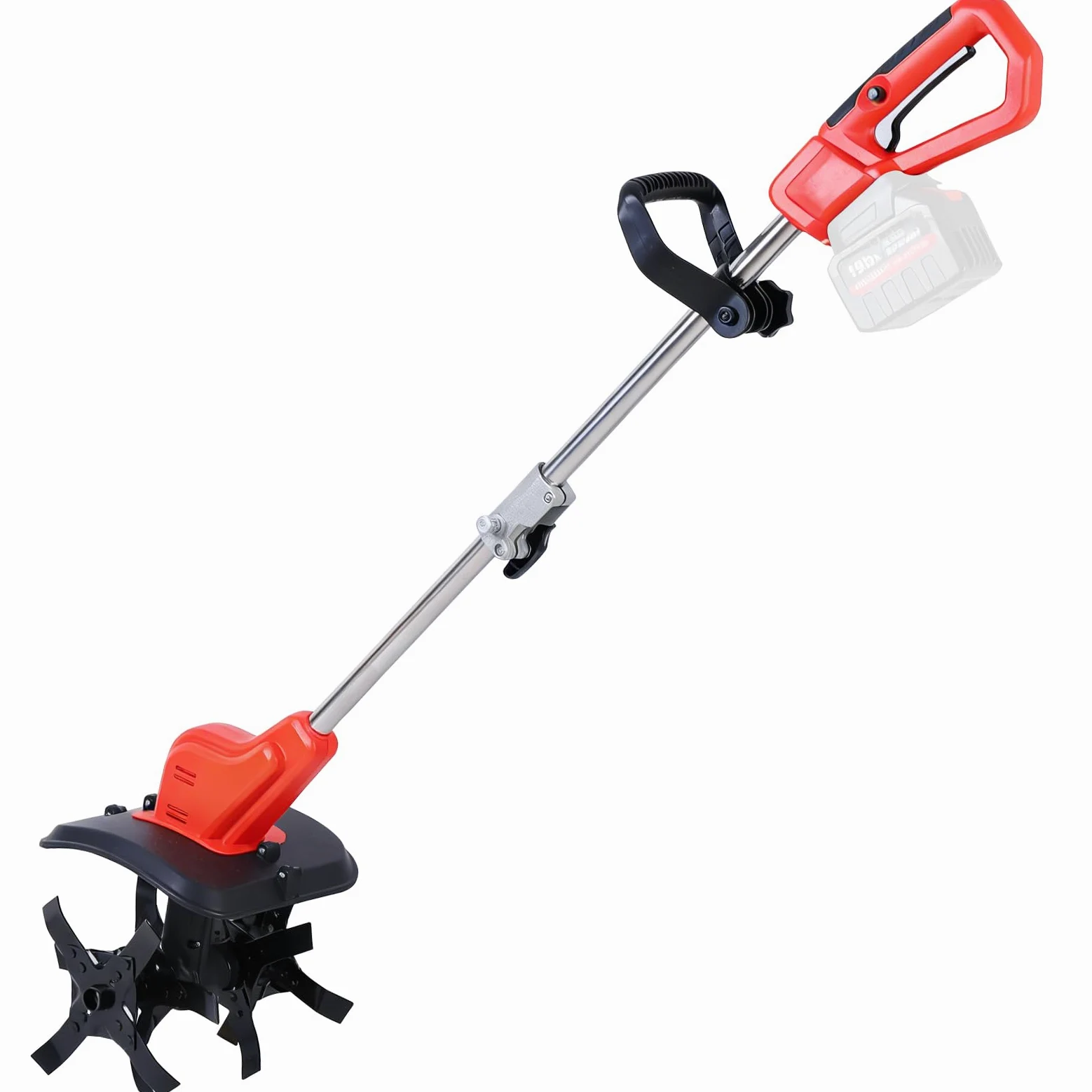 Akumulatorowa glebogryzarka kompatybilna z Makita 21V | elektryczna glebogryzarka do ogrodu i trawnika o głębokości roboczej 22 cm, szerokość robocza 30 cm (bateria nie wchodzi w)