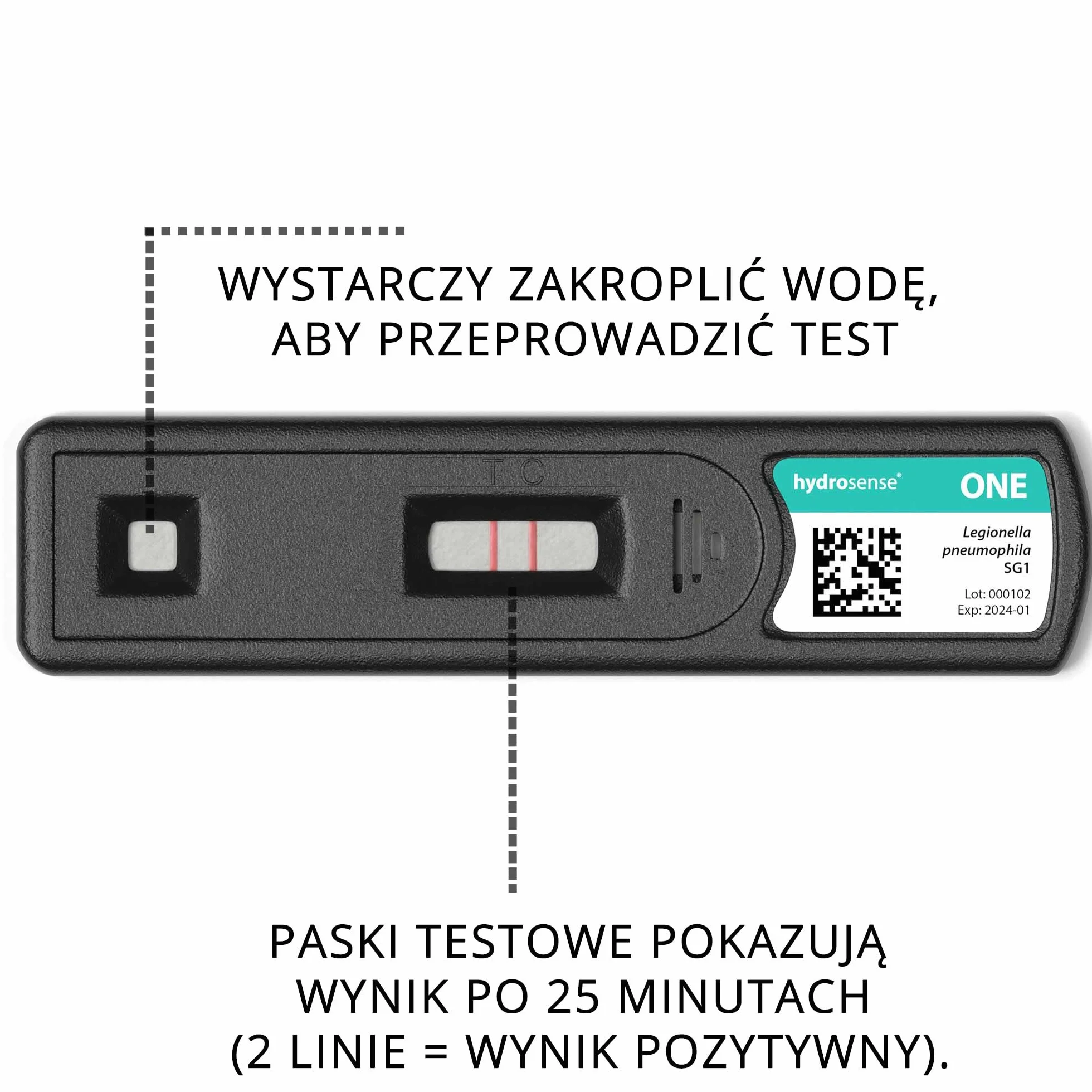 Legionella szybki test bez laboratorium, test wody z natychmiastowym wynikiem na miejscu, bardzo czuły, niezawodny