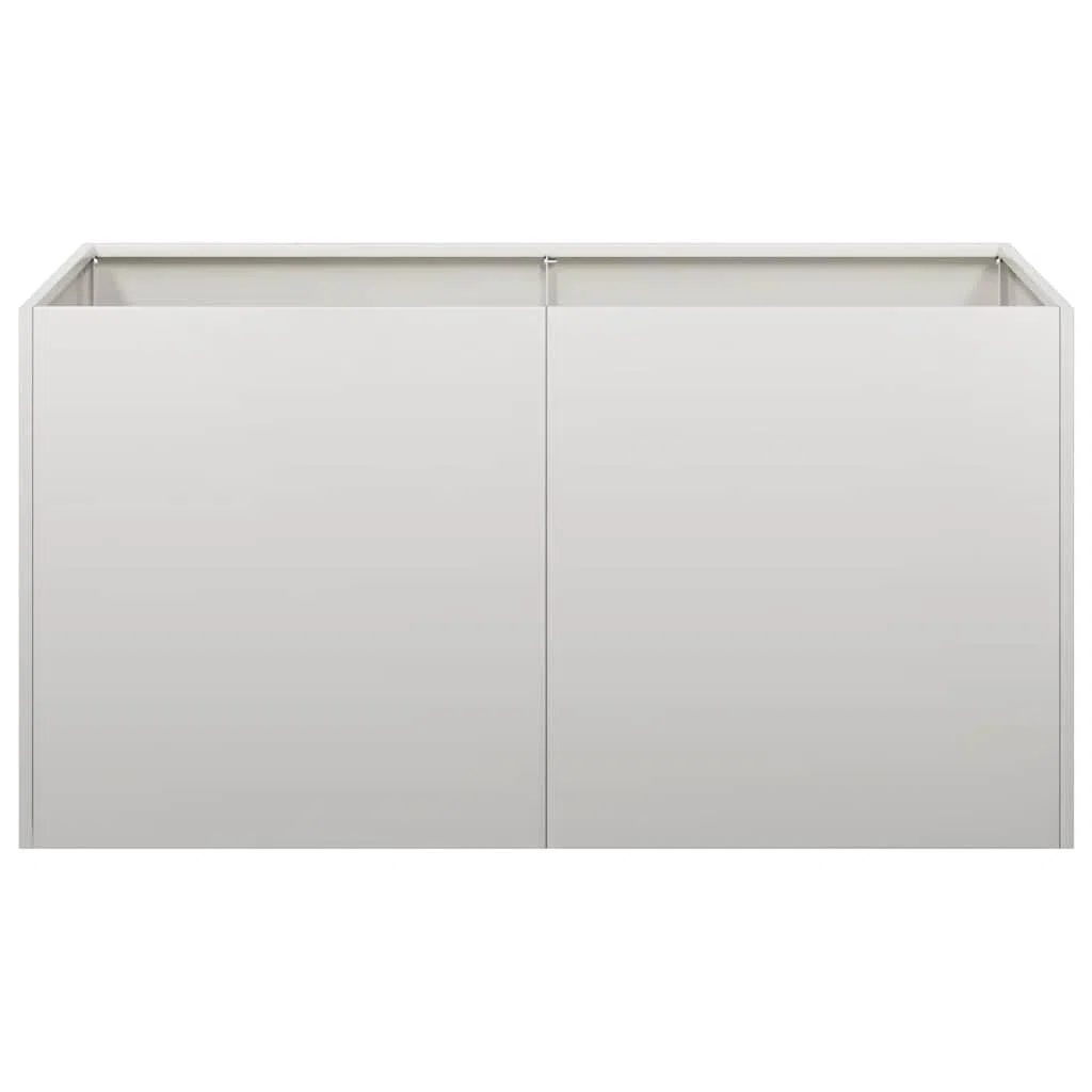 Donica na rośliny, donica na kwiaty, do użytku na zewnątrz, do użytku wewnątrz i na zewnątrz, 80 x 40 x 40 cm, stal nierdzewna