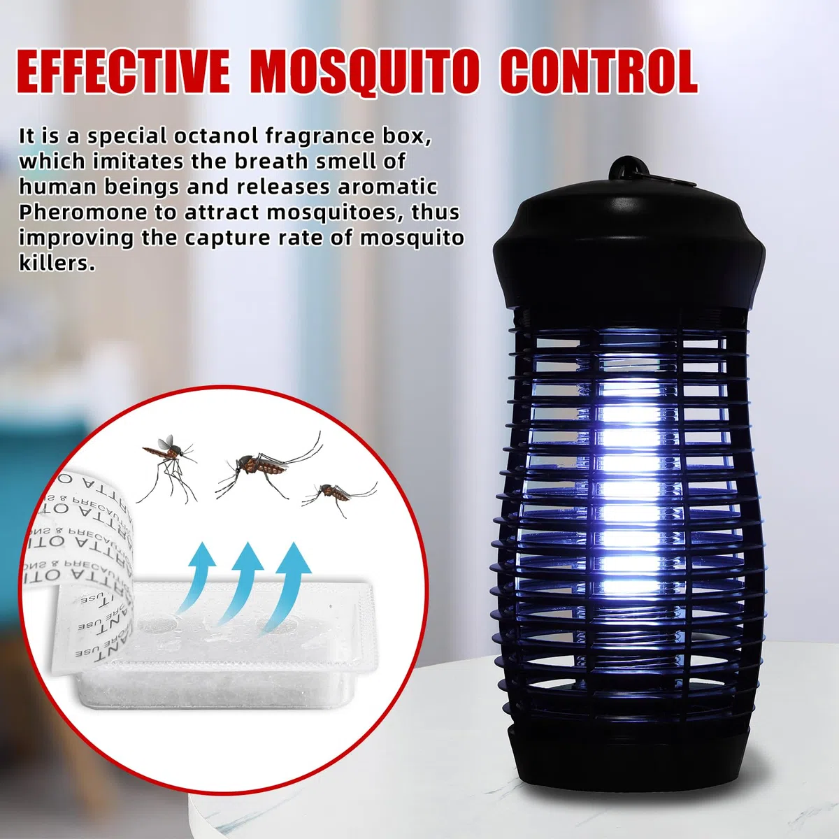 ALLRoad Magnetyczny środek do wabienia komarów do Bug Zapper Octenol Lure 2 opakowanie
