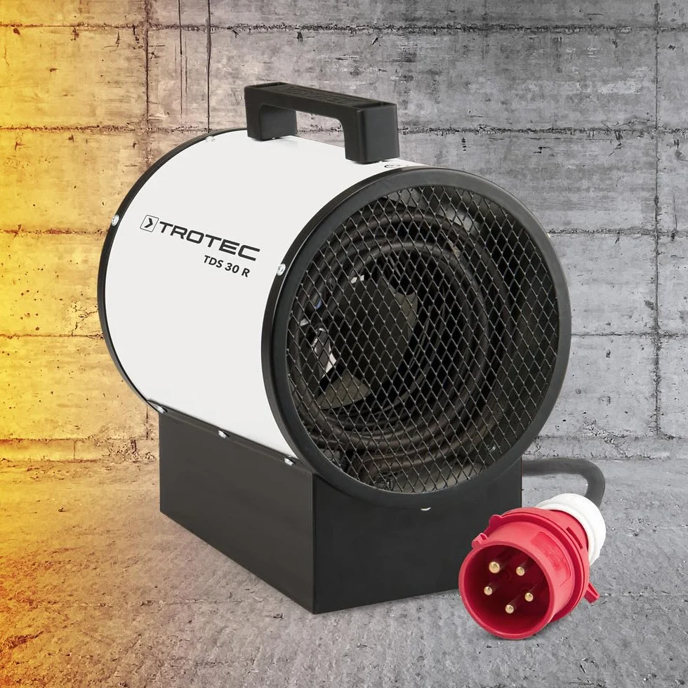 TROTEC Grzejnik budowlany TDS 30 R 2,5 kW 5 kW Nagrzewnica elektryczna 580 m³/h