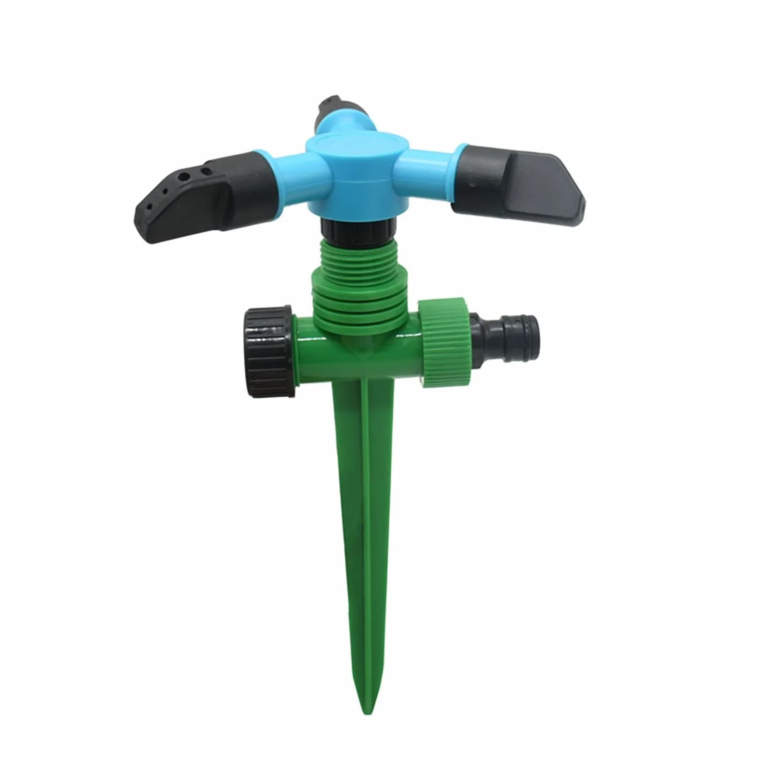 Zraszacze podlewania armatury rur 3 ARM Lawn Podlewanie Zraszacz do nawadniania, Regulowany obrotowy Zraszacz, Odpowiedni do 1/2 "3/4" Garden Wąż Rolniczy Trawa 6 sztuk (Color : 1I2 to 1I2 hose)