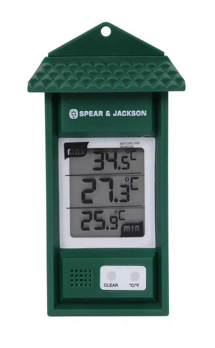 Spear & Jackson Termometr cyfrowy 53106 Min/Max, zielony