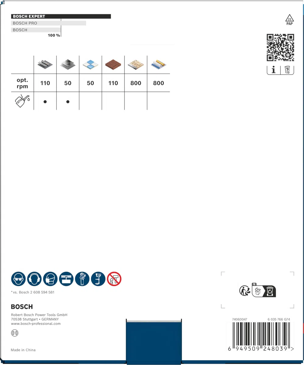 Bosch 1x Piła otwornica EXPERT Multi Material Power Change Plus (do Drewno z metalem, Cegła, Ø 152 mm, Professional Akcesoria Wiertarki)
