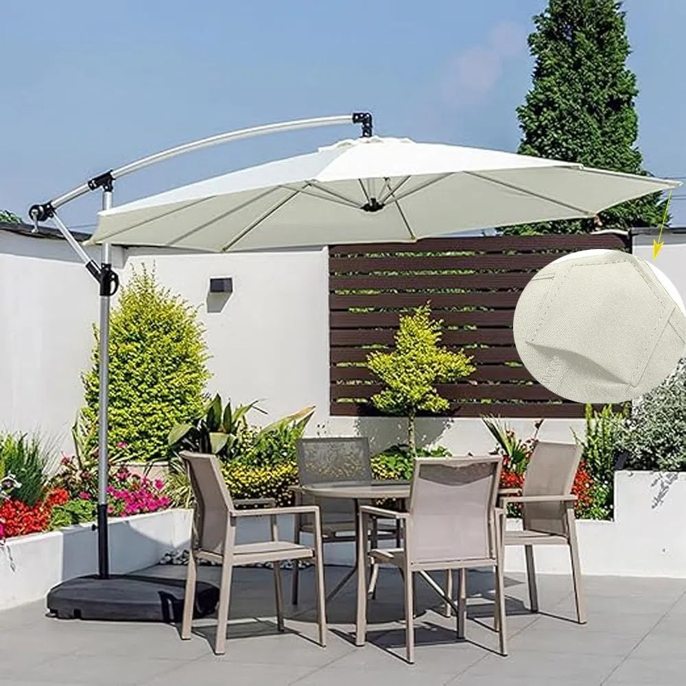 Zapasowy baldachim parasola tarasowego, trwały, ciemnozielony pokrowiec na parasol, 6/8 żeber, górna część parasola, zamiennik osłony przeciwsłonecznej do użytku na zewnątrz (200 cm)