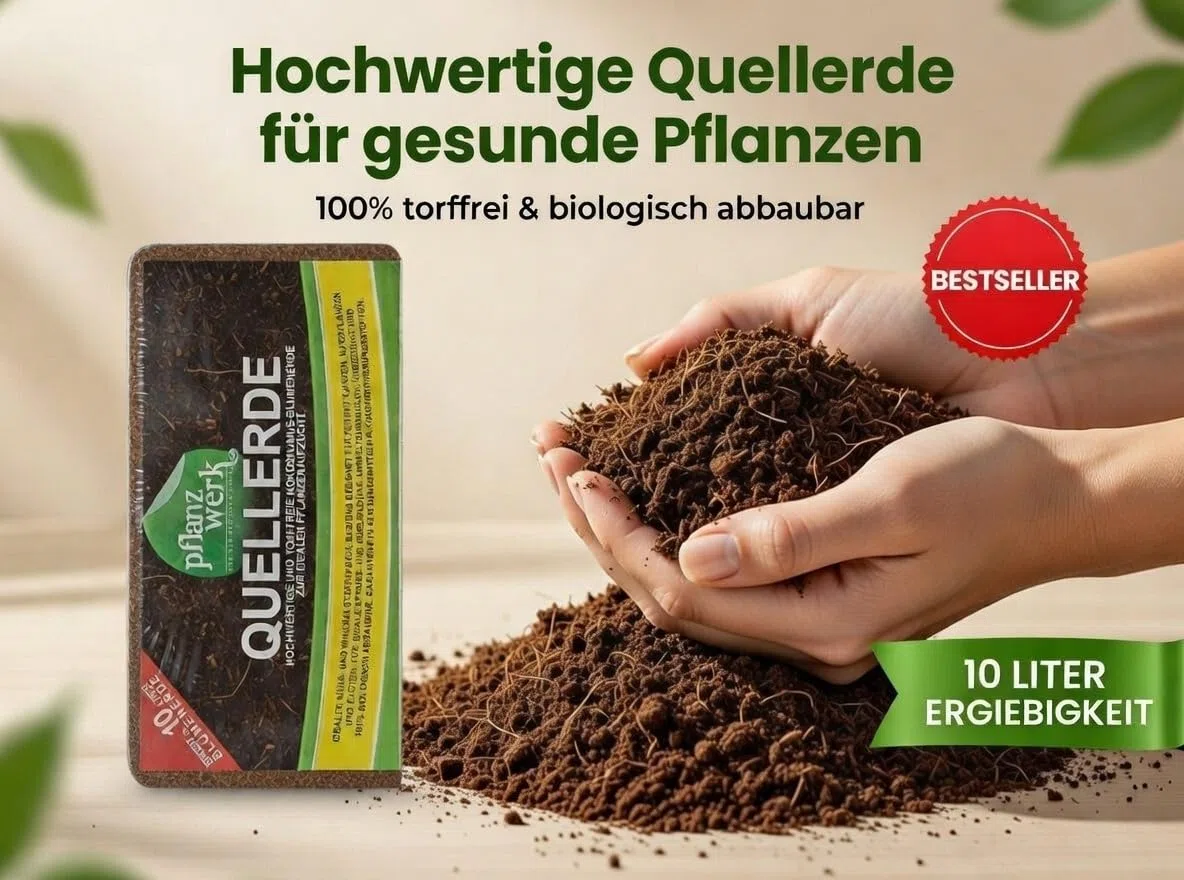 Pflanzwerk® Donica na rośliny, ziemia do kwiatów, 600 l, 100% ekologiczna, w 100% wolna od torfu, markowa jakość premium