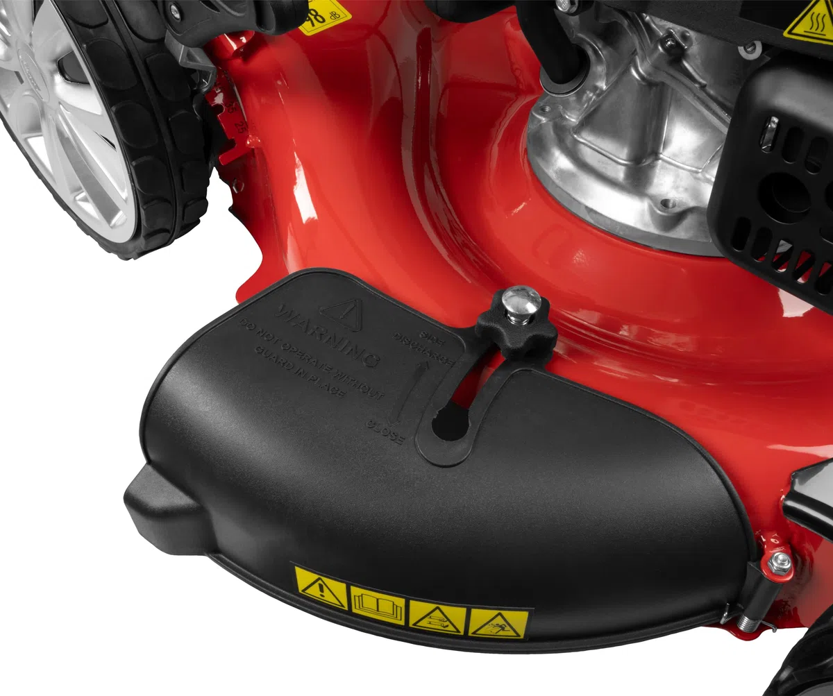 Güde Kosiarka Big Wheeler 554.3 R (silnik 4-suwowy 3,7/5,03 (kW/PS), sprawdzona pod kątem GS, szerokość cięcia 55 cm, worek na trawę 65 l, 6-stopniowa regulacja wysokości koszenia, napęd na tylne