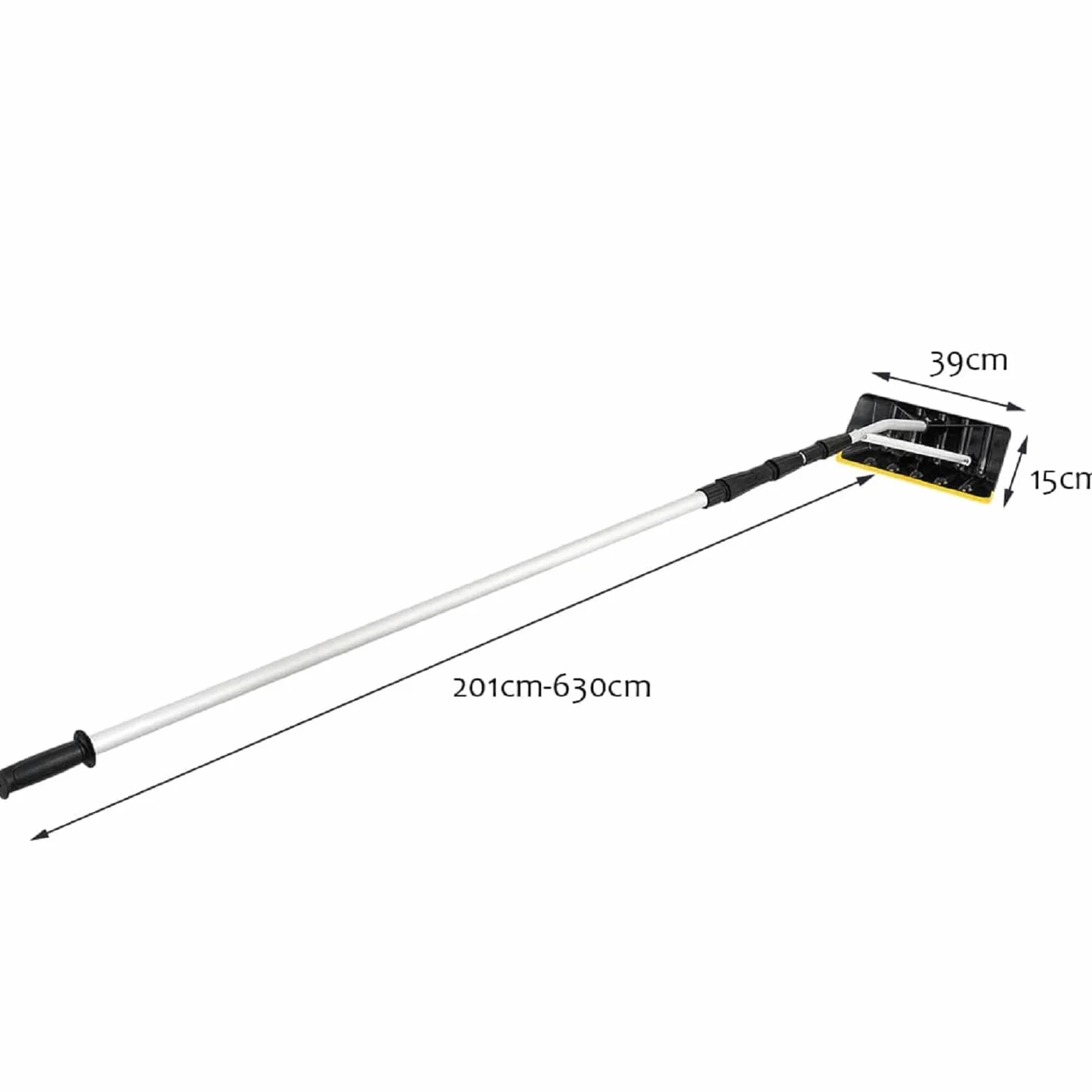 COSTWAY Odśnieżarka Dachowa Aluminiowa 201-630 cm Szufla Trójkątna