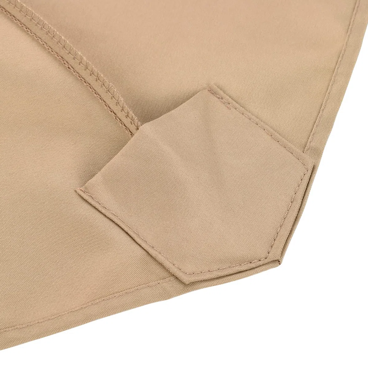 Zewnętrzny parasol tarasowy, zapasowy baldachim - 6 żeber, do ogrodu, na podwórko, plażę, trwały, khaki
