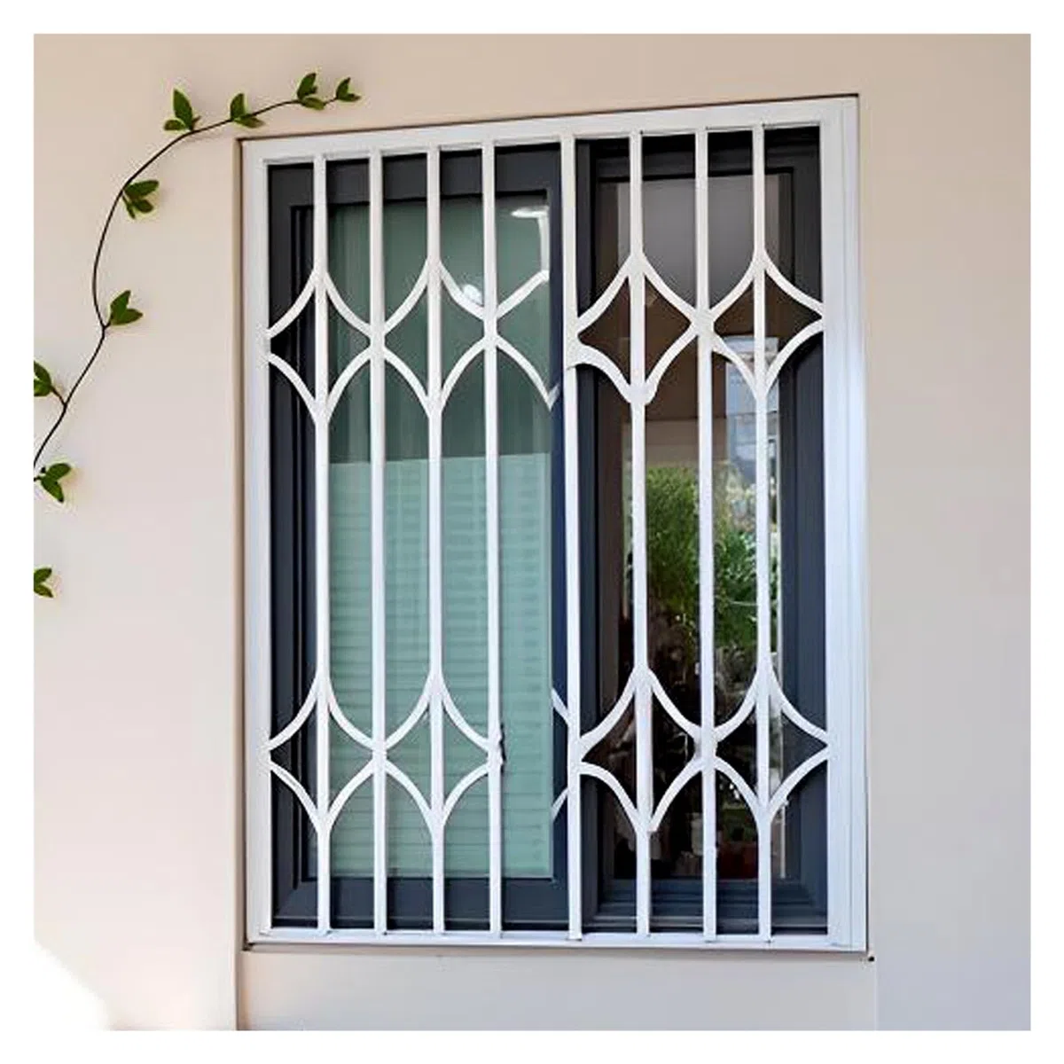 Składana aluminiowa poręcz bezpieczeństwa do okien, ochrona przed dziećmi, ogrodzenie ochronne z zamkiem, idealna na patio, lofty i szopy (szer. 110 x wys. 80 cm)