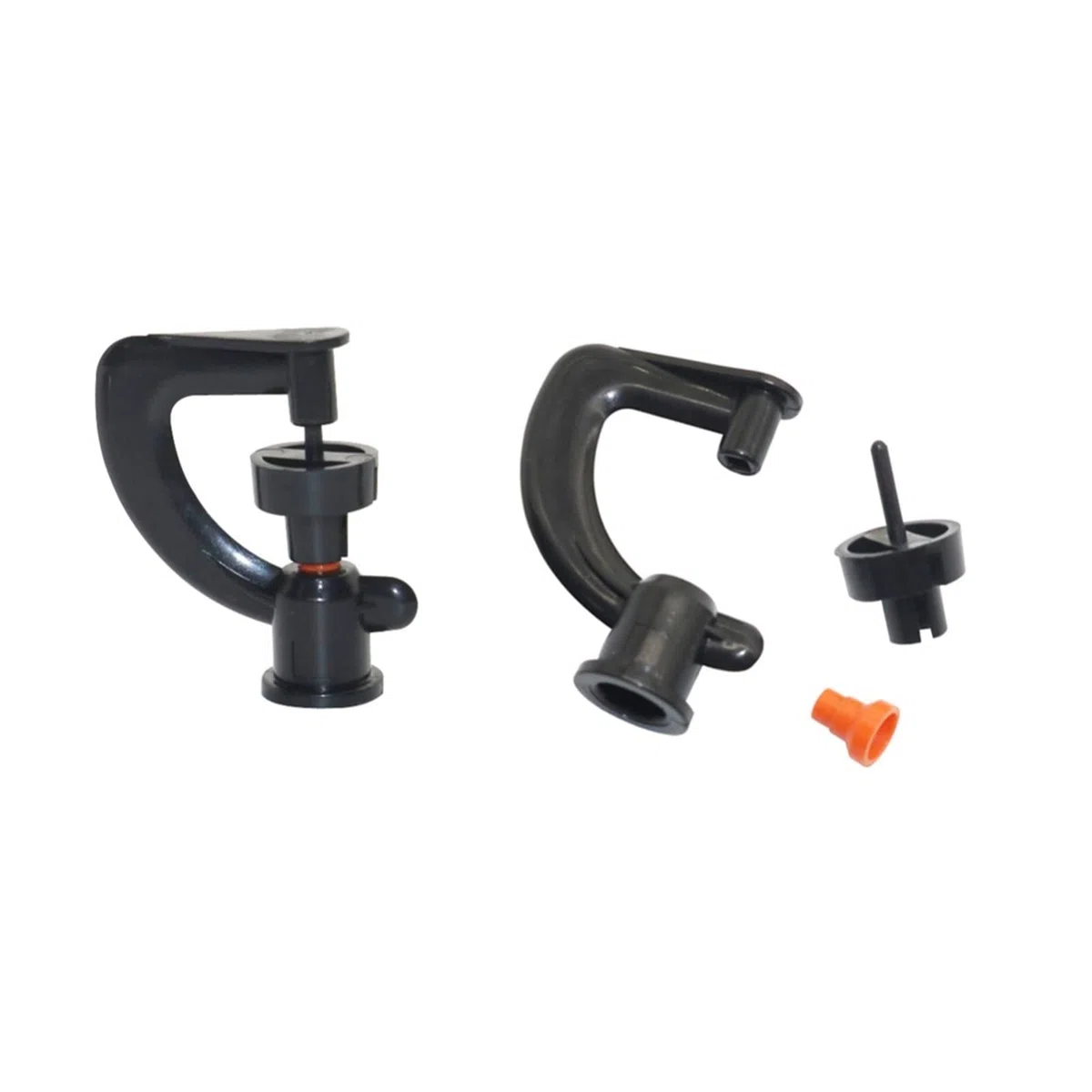 Ogrodowy system nawadniania trawnika zraszacz ogrodowy zraszacz do paznokci w ogrodzie obrotowy w kształcie litery G wąż 4/7 mm zraszacz do nawadniania rolniczego 100 sztuk