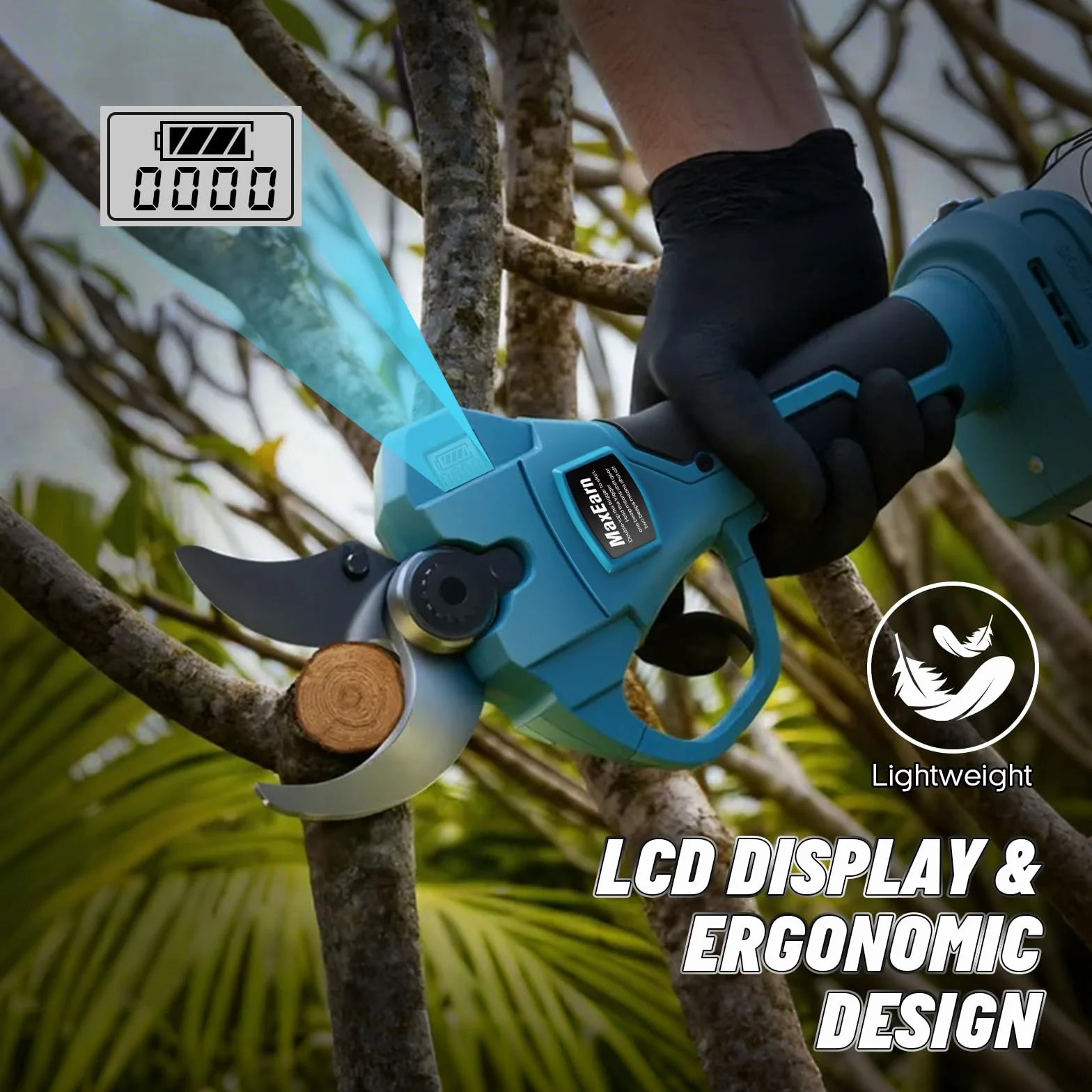 Makita akumulatorowe nożyce do gałęzi 40 mm, 65 mm otwór, bezszczotkowy, LCD
