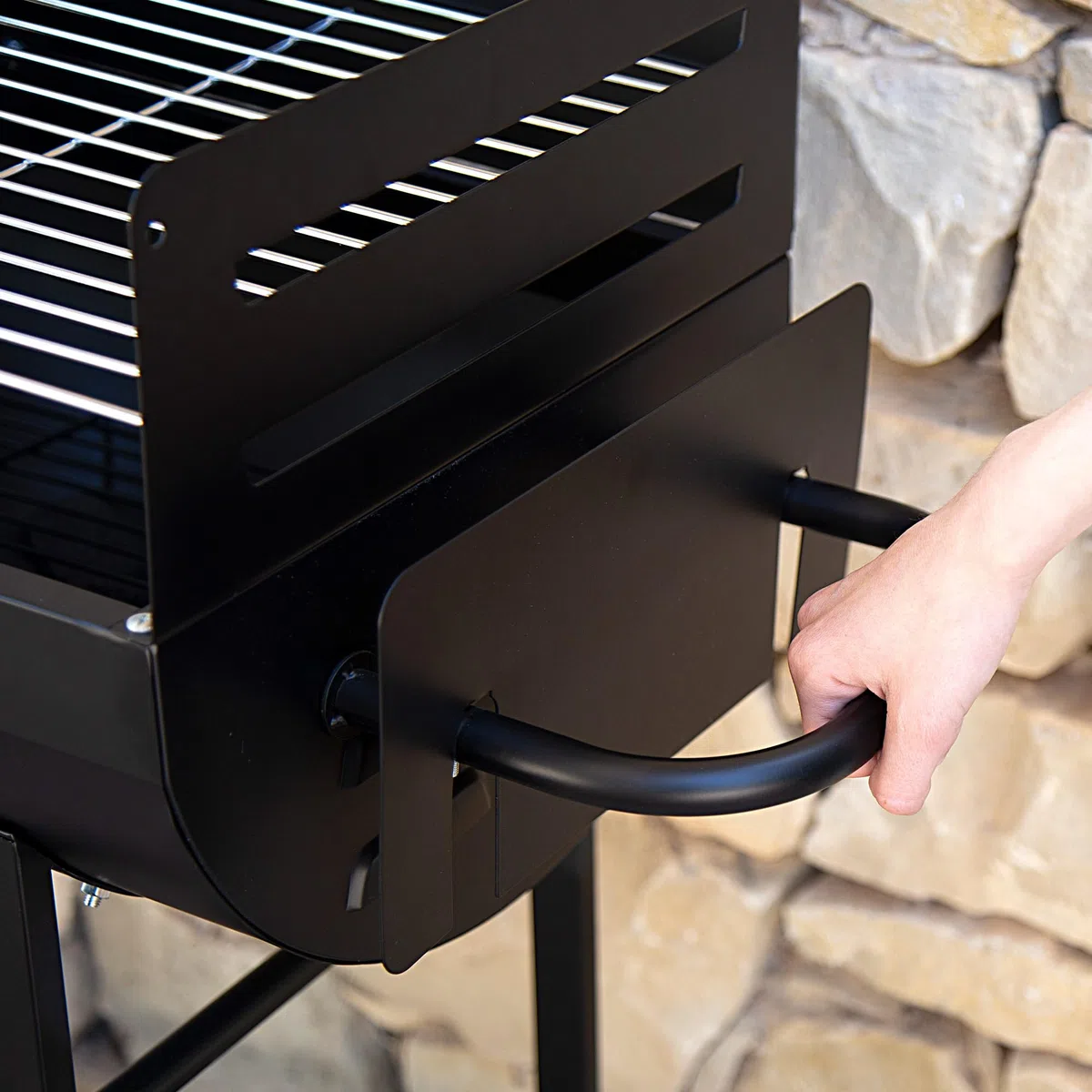 AKTIVE 52809 grill węglowy z podwójnym grillem