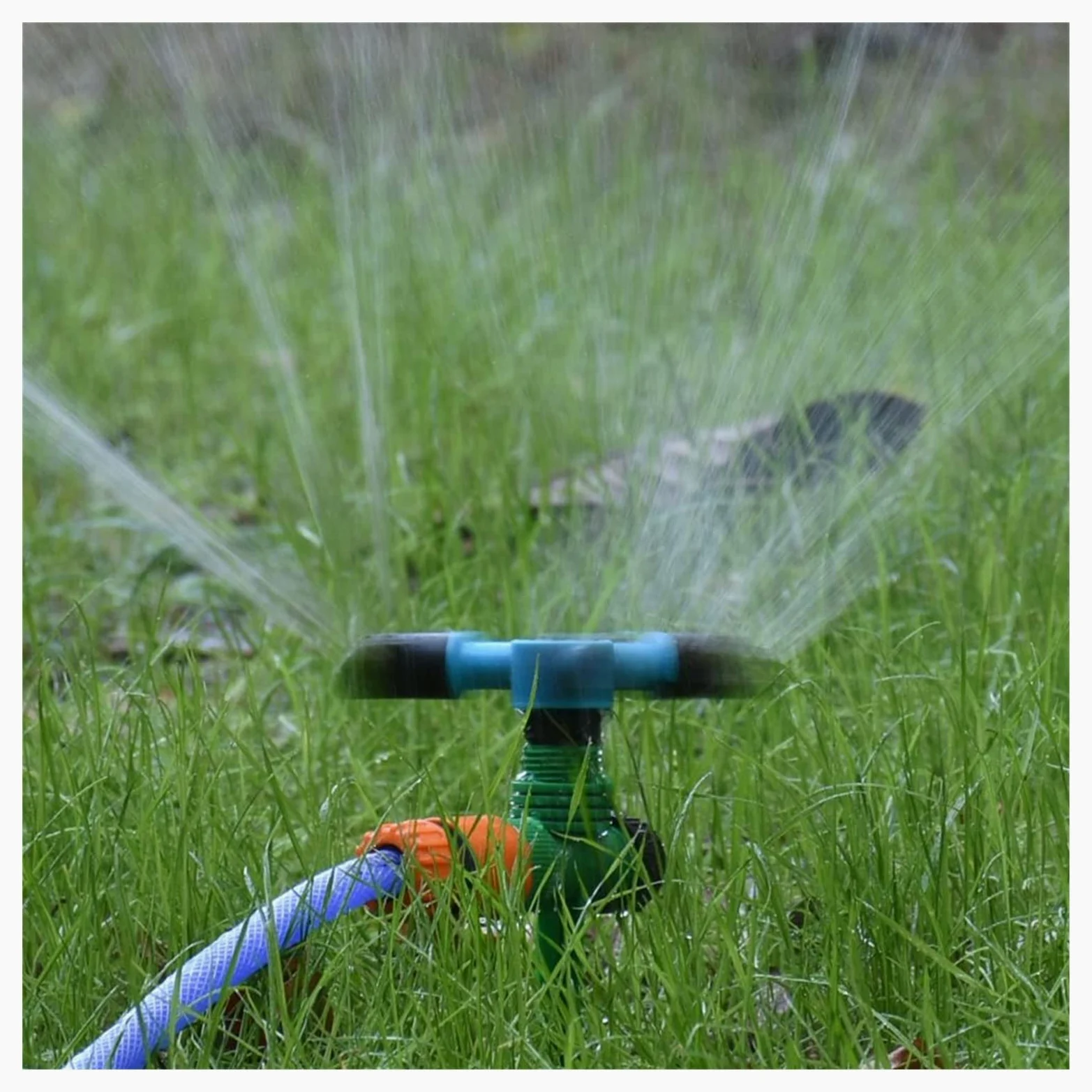 Zraszacze podlewania armatury rur 3 ARM Lawn Podlewanie Zraszacz do nawadniania, Regulowany obrotowy Zraszacz, Odpowiedni do 1/2 "3/4" Garden Wąż Rolniczy Trawa 6 sztuk (Color : 1I2 to 1I2 hose)